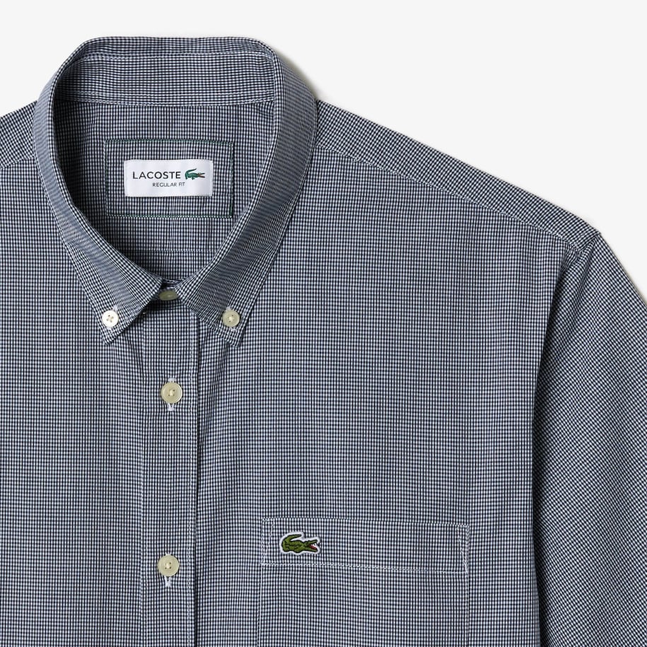 Short Sleeved Regular Fit Gingham Shirt image number 4