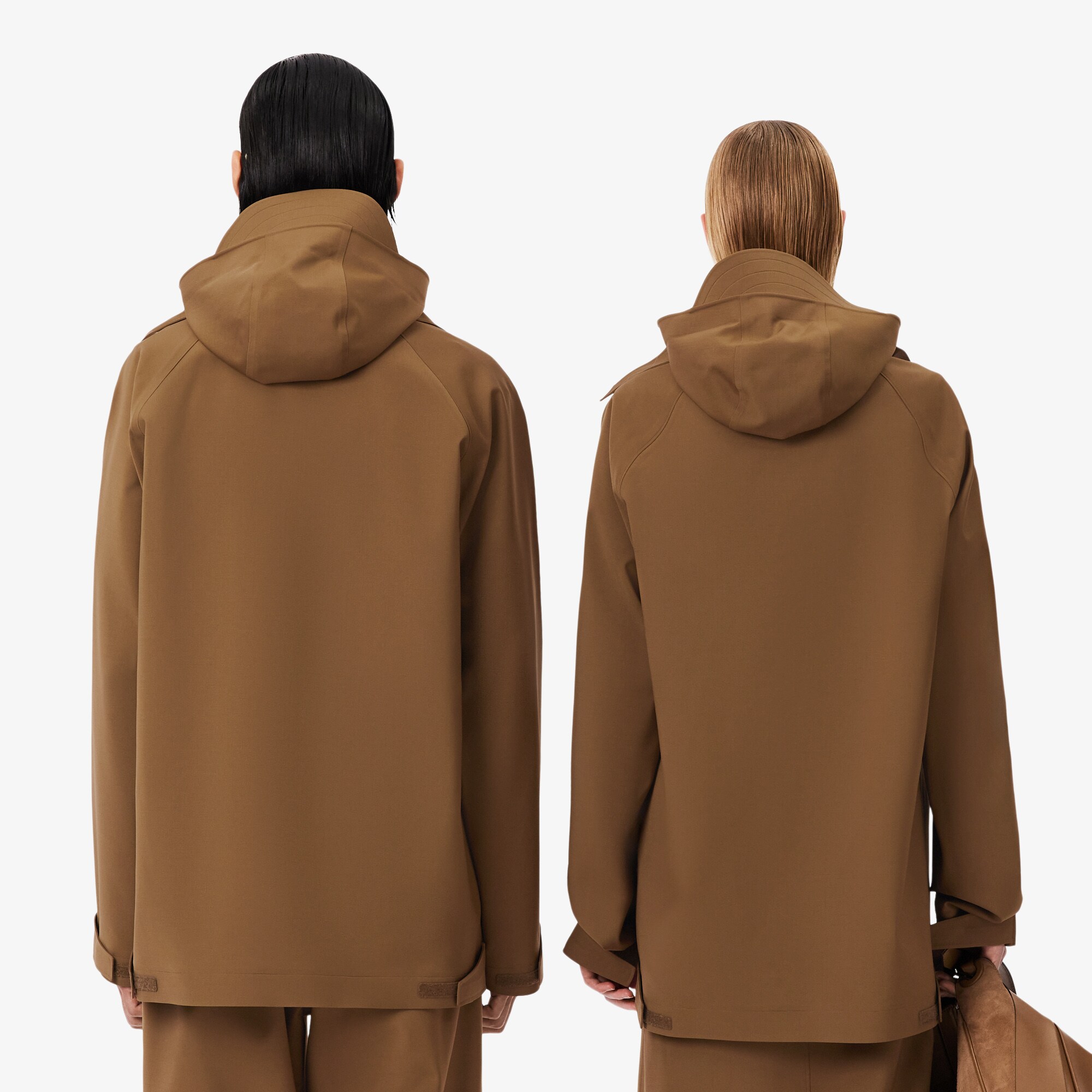 Jaket Windbreaker Campuran Wol Runway image number 2