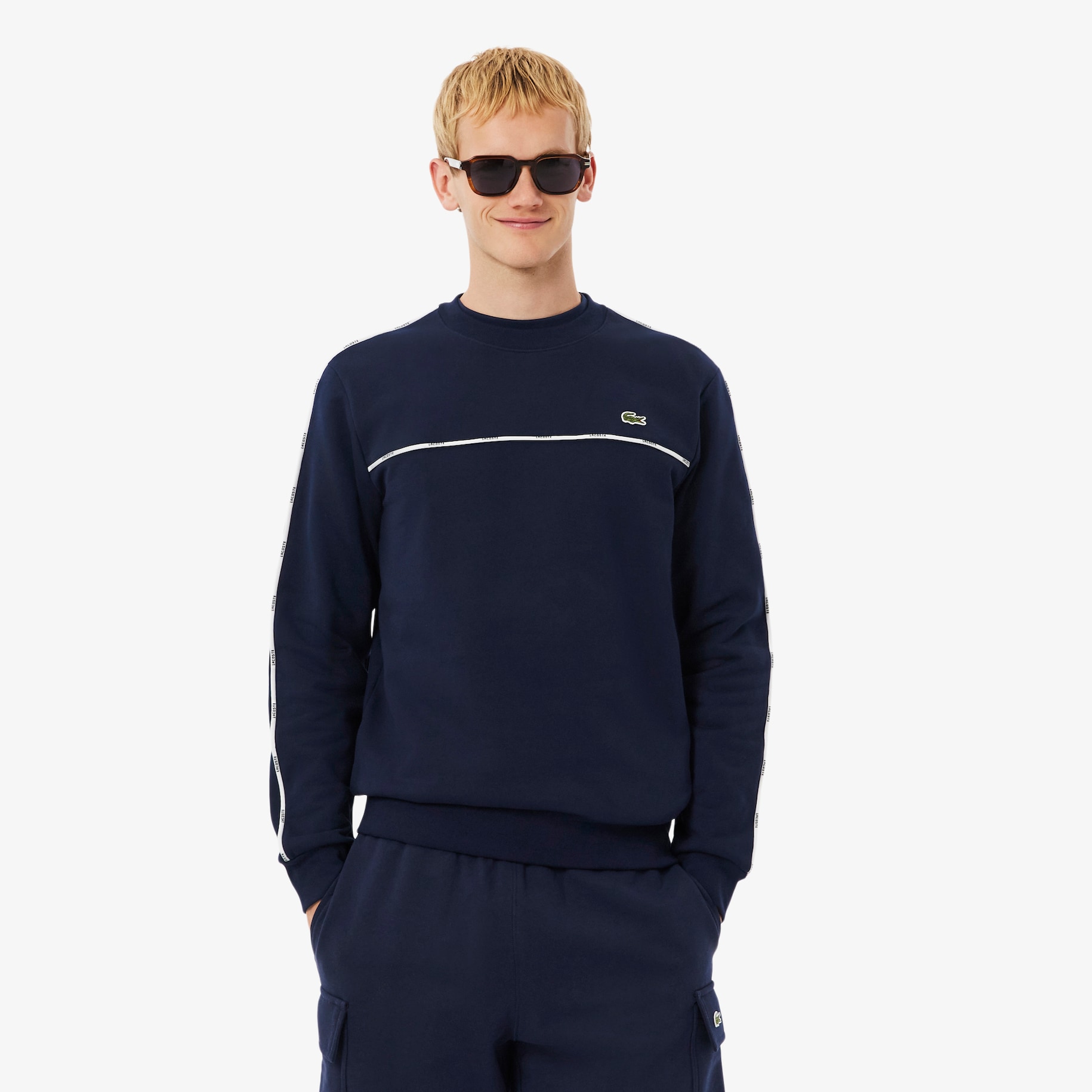Logo Trim Fleece Sweatshirt image number 0