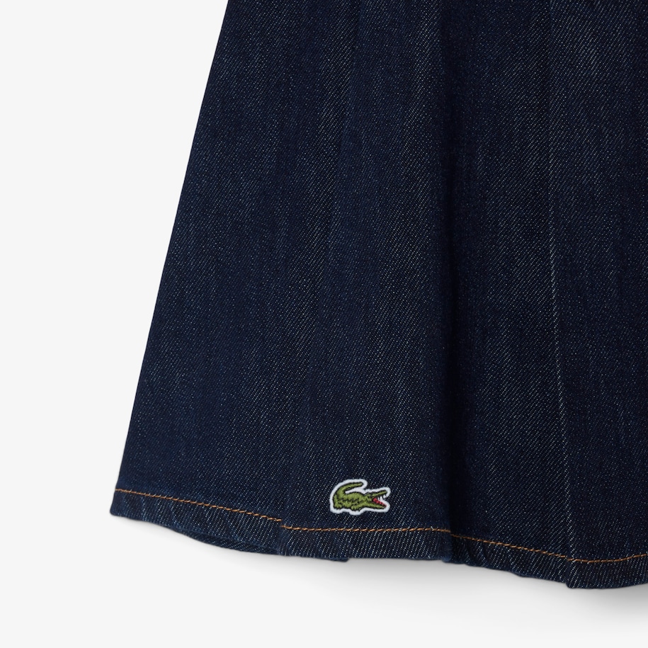 Short Pleated Denim Skirt image number 5