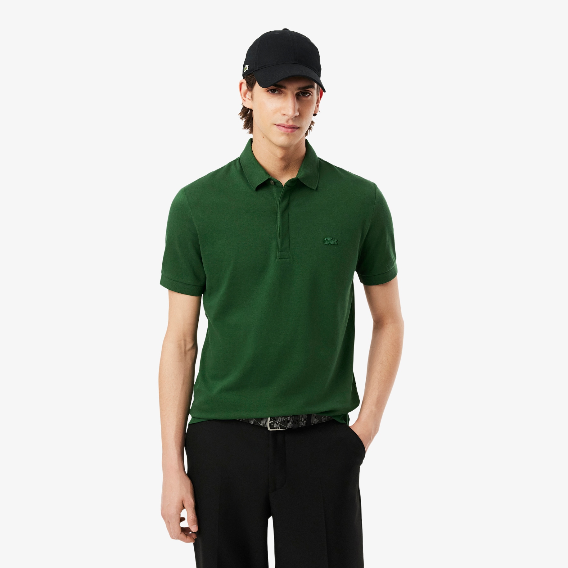 Regular Fit Paris Stretch Piqu&eacute; Polo Shirt image number 0