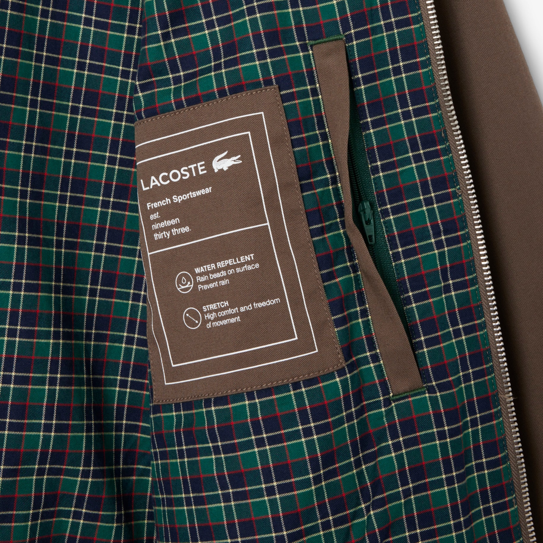 Water-Repellent Twill Harrington Jacket image number 3