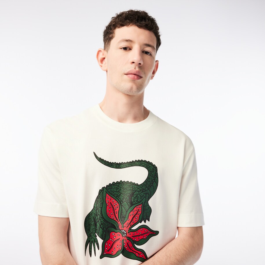 Men’s Lacoste x Netflix Organic Cotton T-shirt image number 1