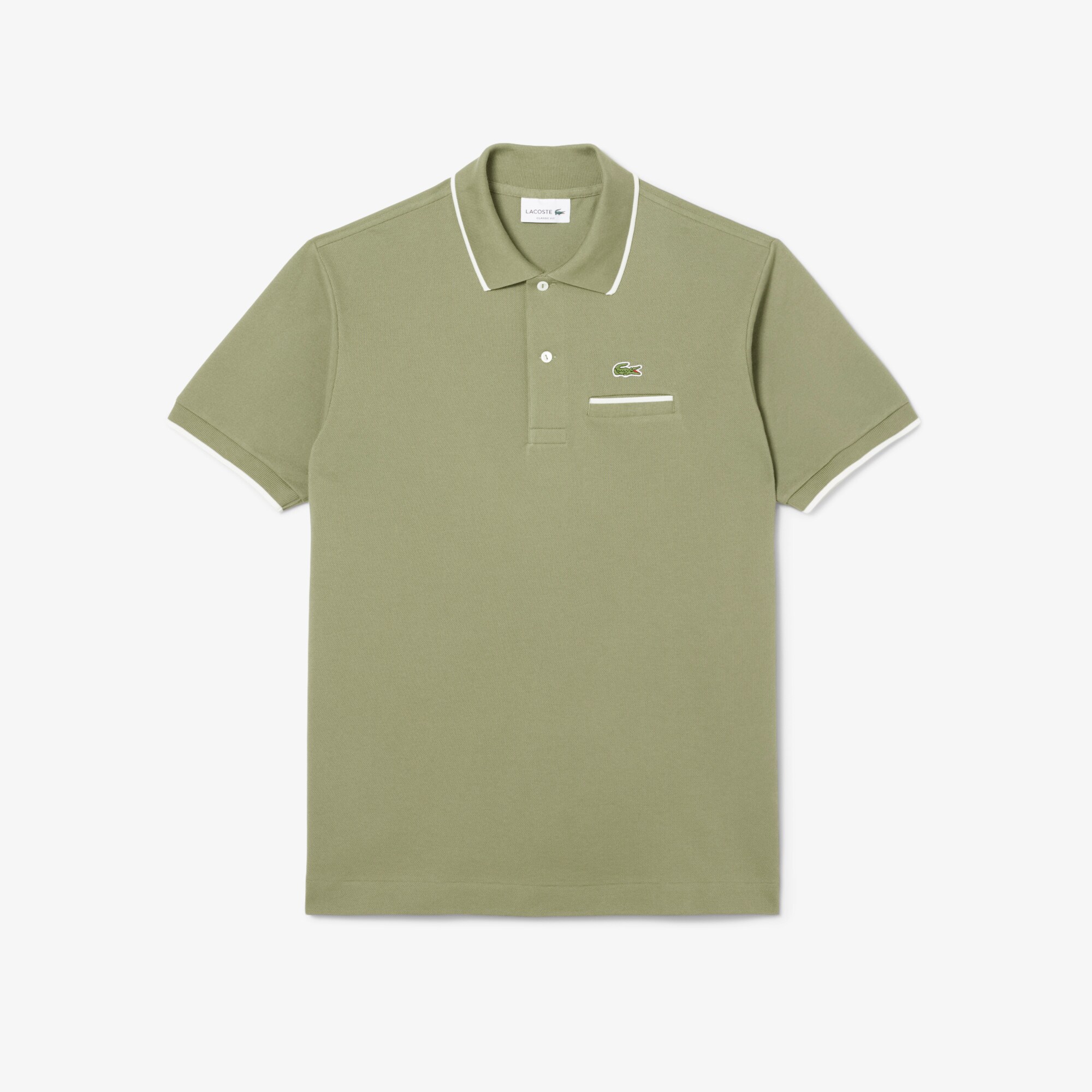 Kaos Polo L.12.12 Classic Fit Aksen Saku image number 3