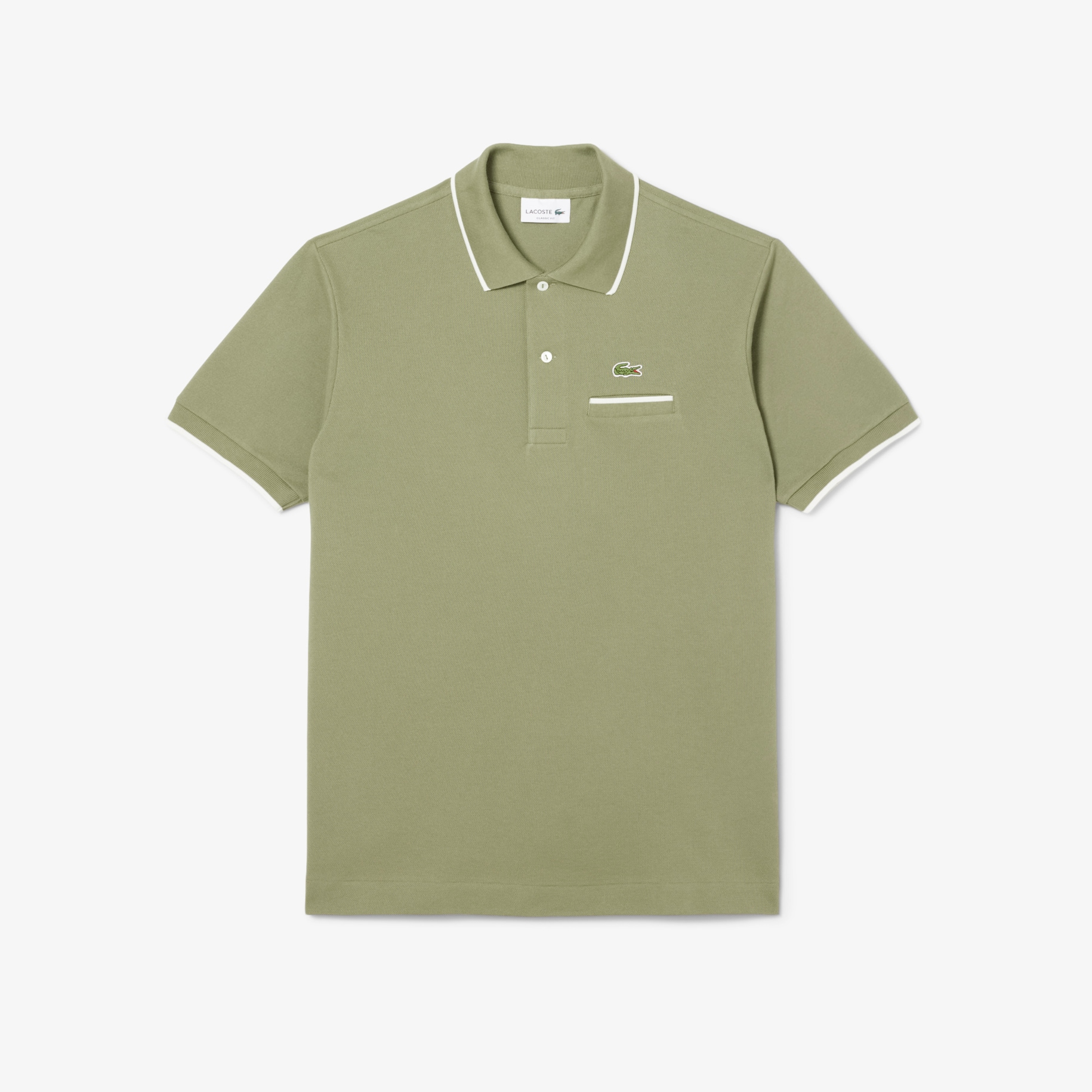 Kaos Polo L.12.12 Classic Fit Aksen Saku image number 3