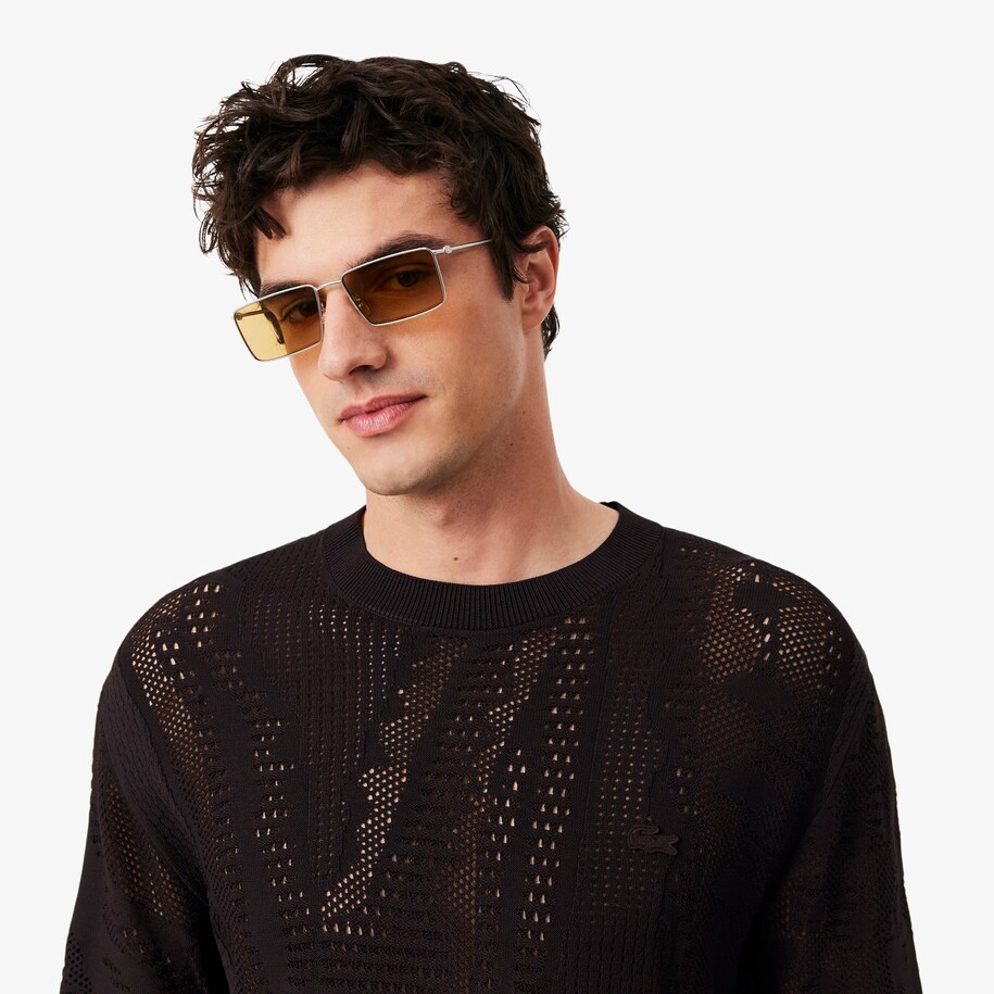 Sweater Pria Relaxed Fit Lengan Pendek Printed image number 1