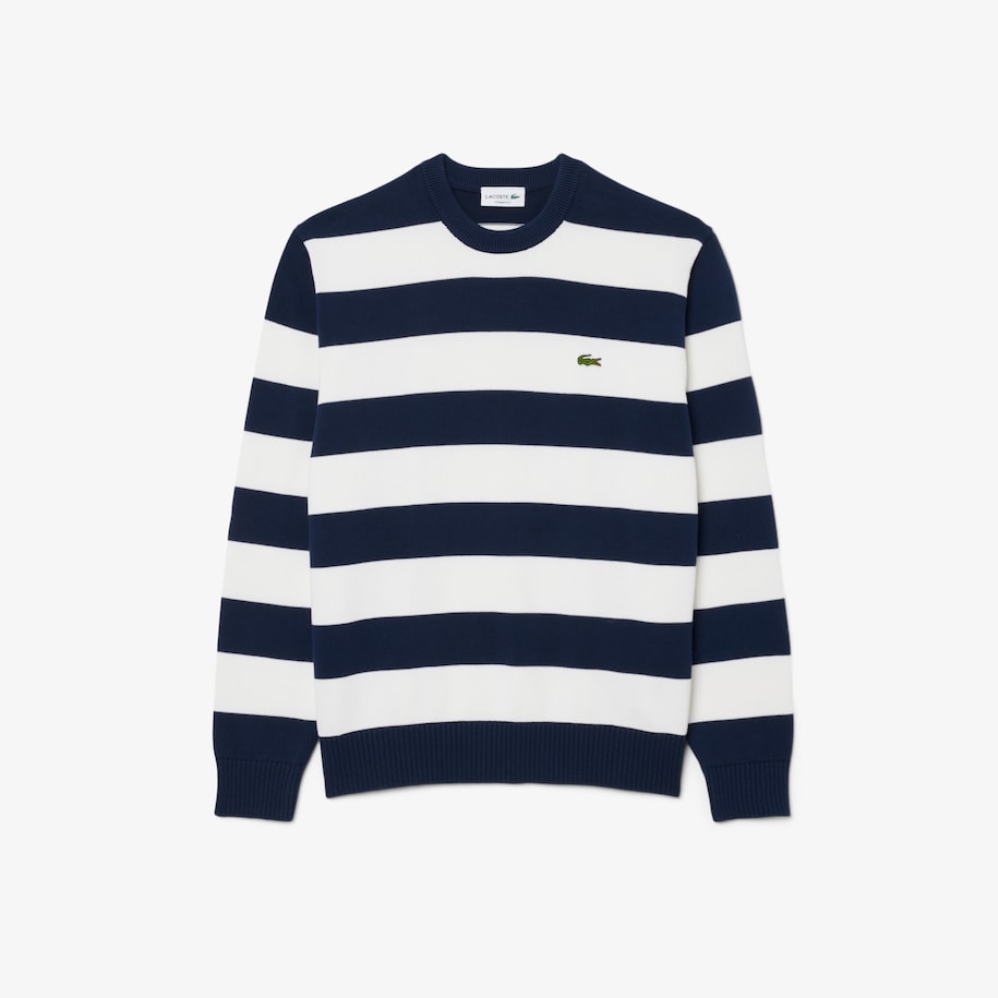 Sweater Striped Crew Neck Sailor Katun image number 3