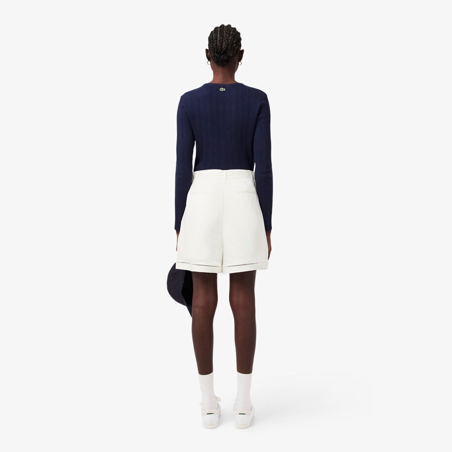 Celana Pendek Bermuda Oversized Fluid Linen Blend image number 2
