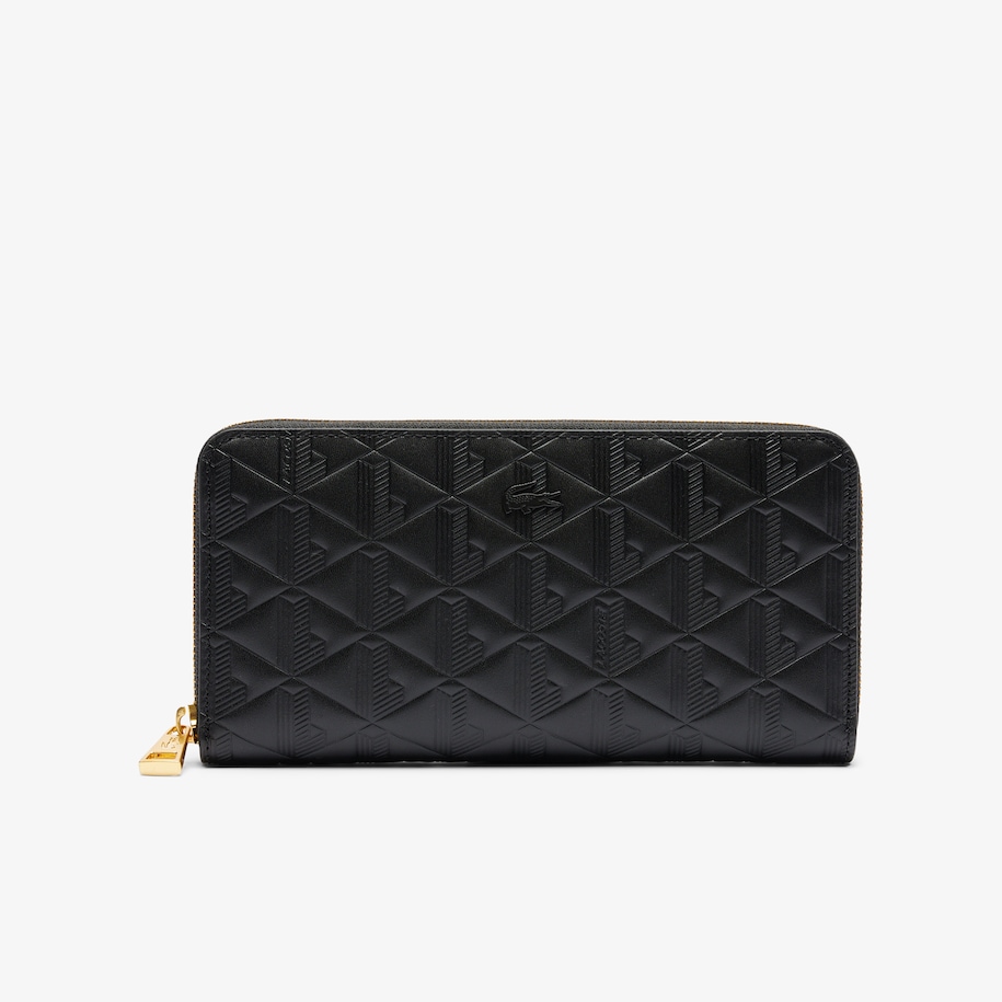 Maheki Zipped Embossed Leather Billfold image number 0