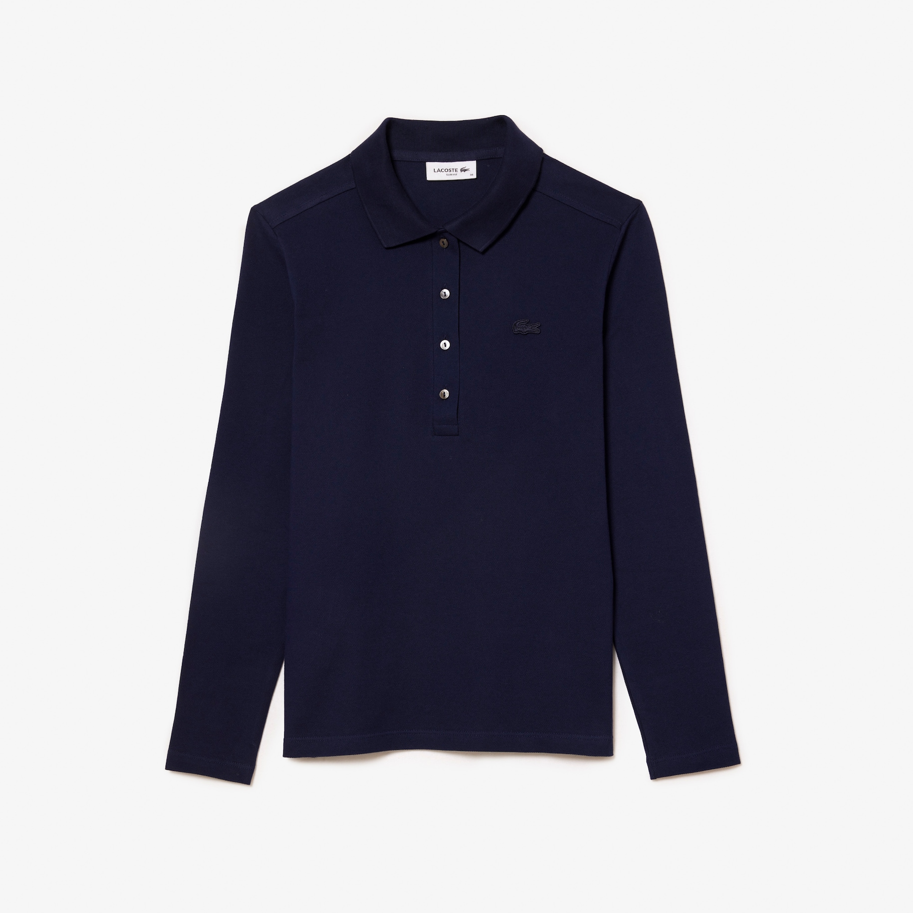 Slim Fit L.12.D Stretch Mini Piqué Polo Shirt image number 3