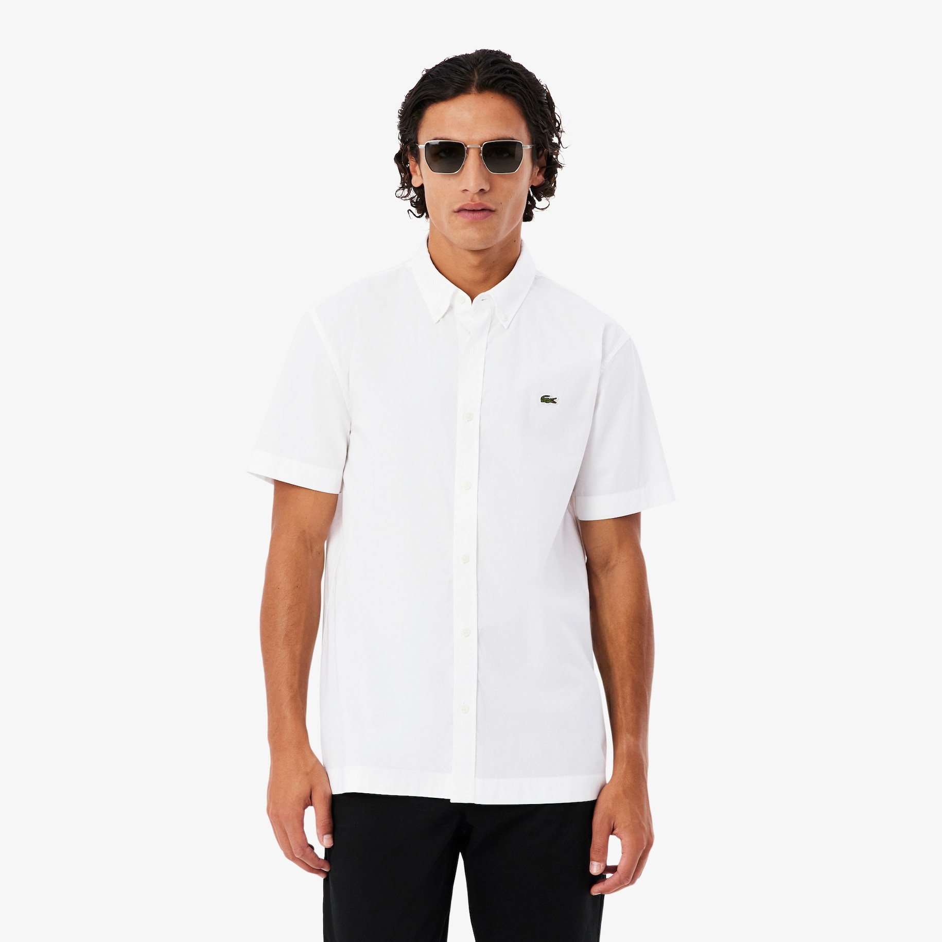 Kemeja Pria Regular Fit Poplin Lengan Pendek image number 0