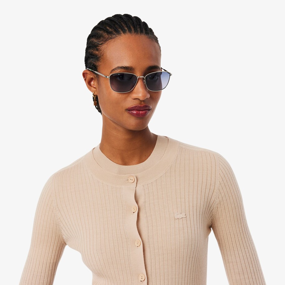 Rib Knit Merino Wool Cardigan image number 1