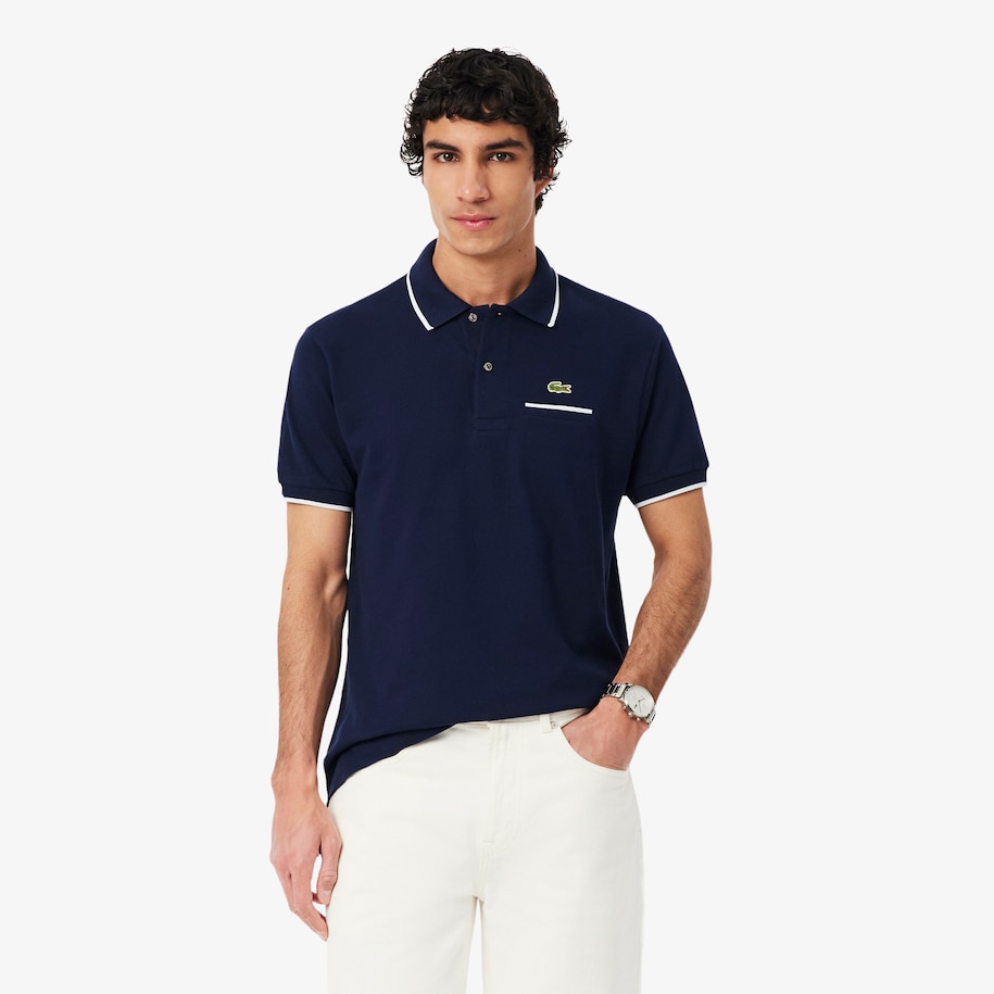 Kaos Polo L.12.12 Classic Fit Bermotif Kantong image number 0
