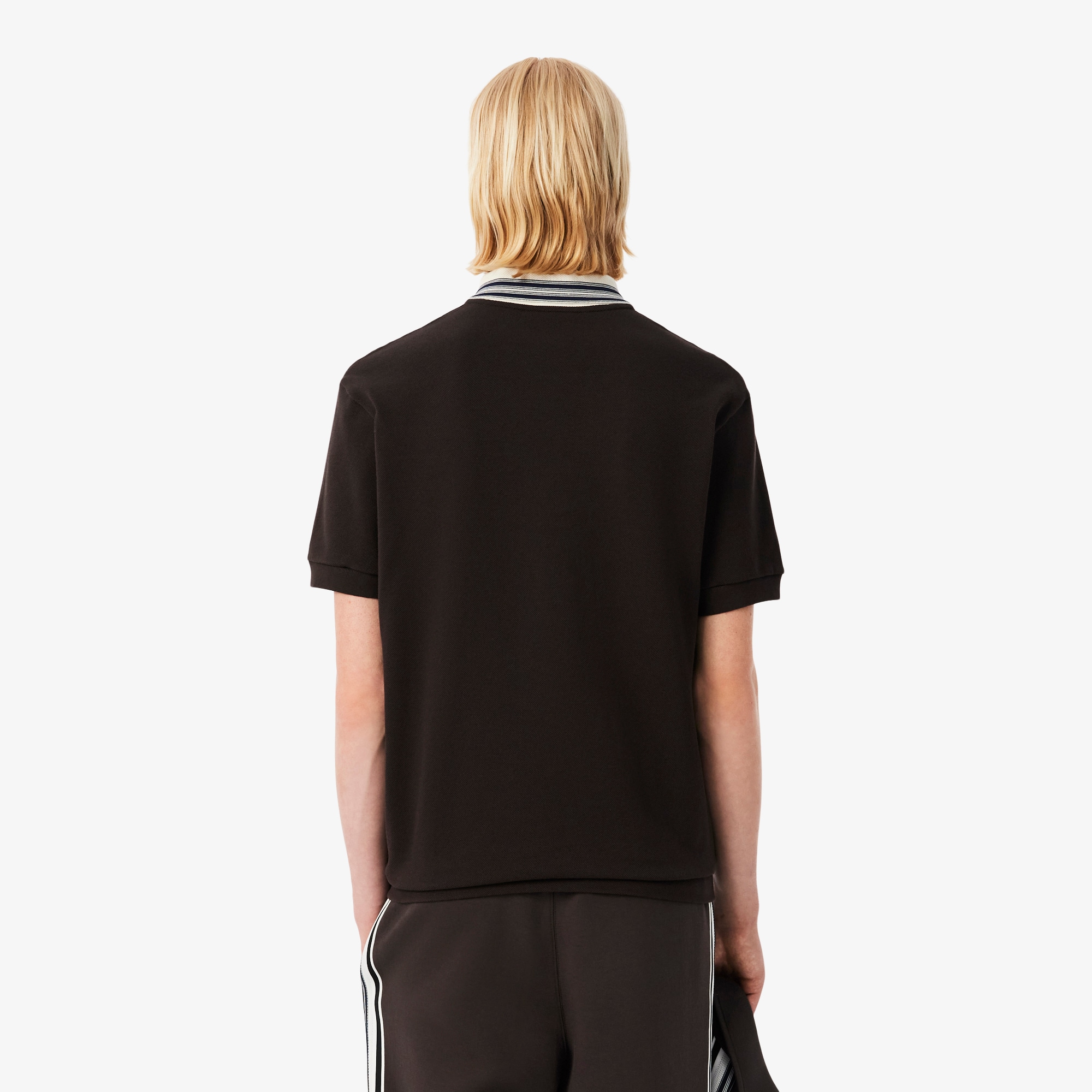 French Made Classic Fit Stripe Collar Polo Shirt image number 2