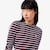 Long Sleeved Striped Cotton T-Shirt image number 1