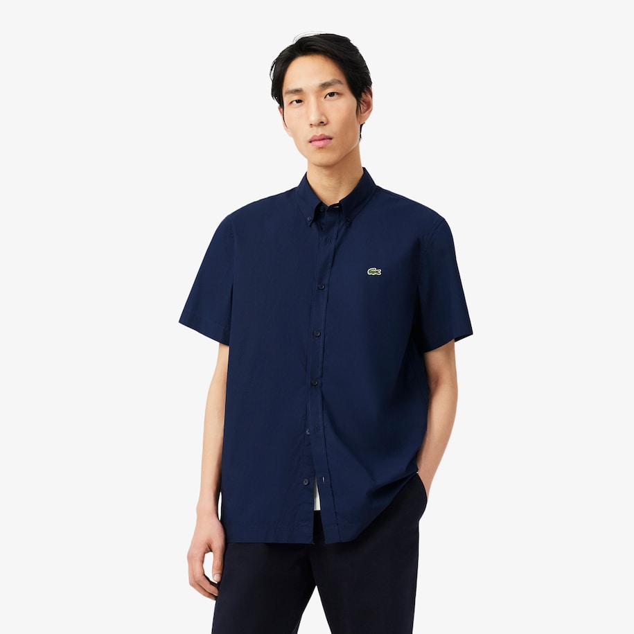 Kemeja Pria Regular Fit Poplin Lengan Pendek image number 0
