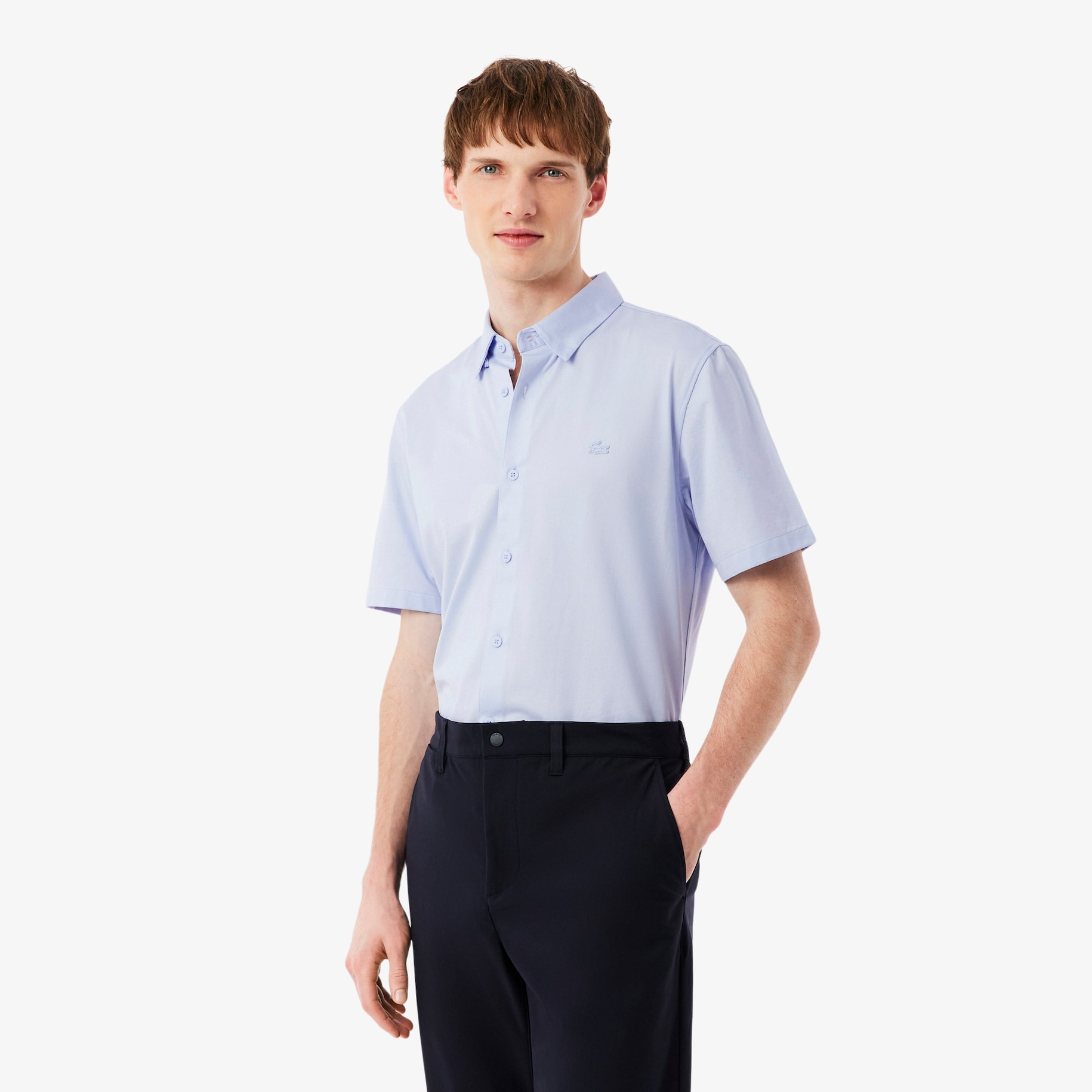 Kemeja Slim Fit Lengan Pendek image number 0