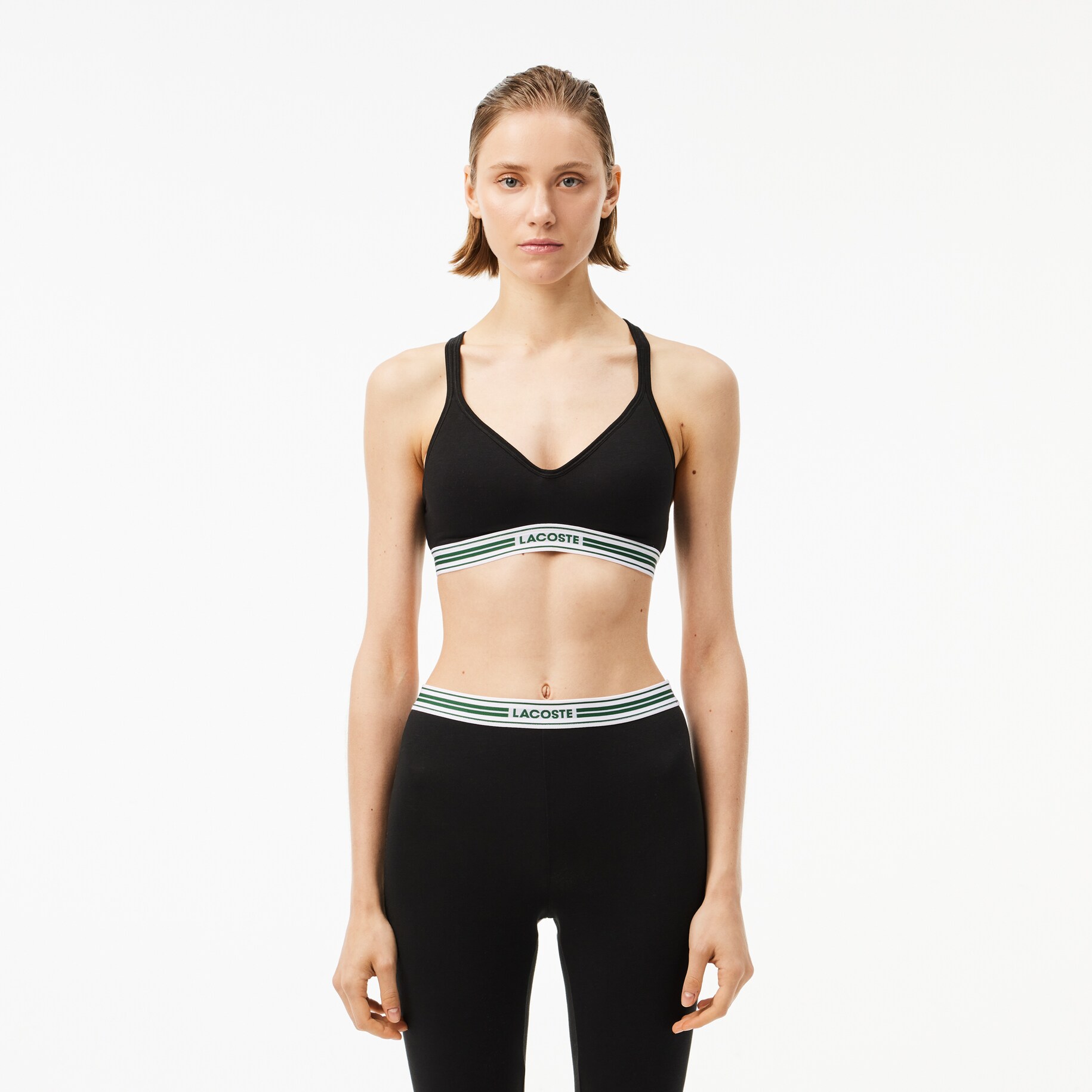 Padded Stretch Jersey Logo Bralette image number 0