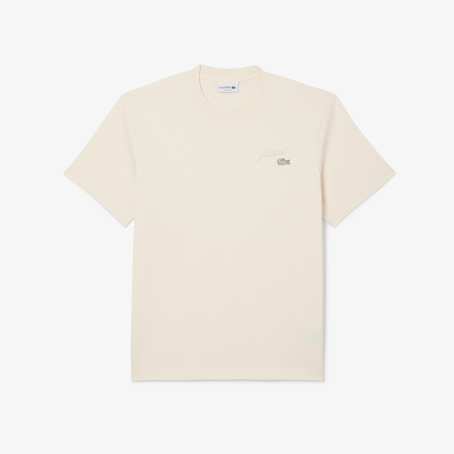 Heavy Jersey Embroidered Signature T-shirt image number 3