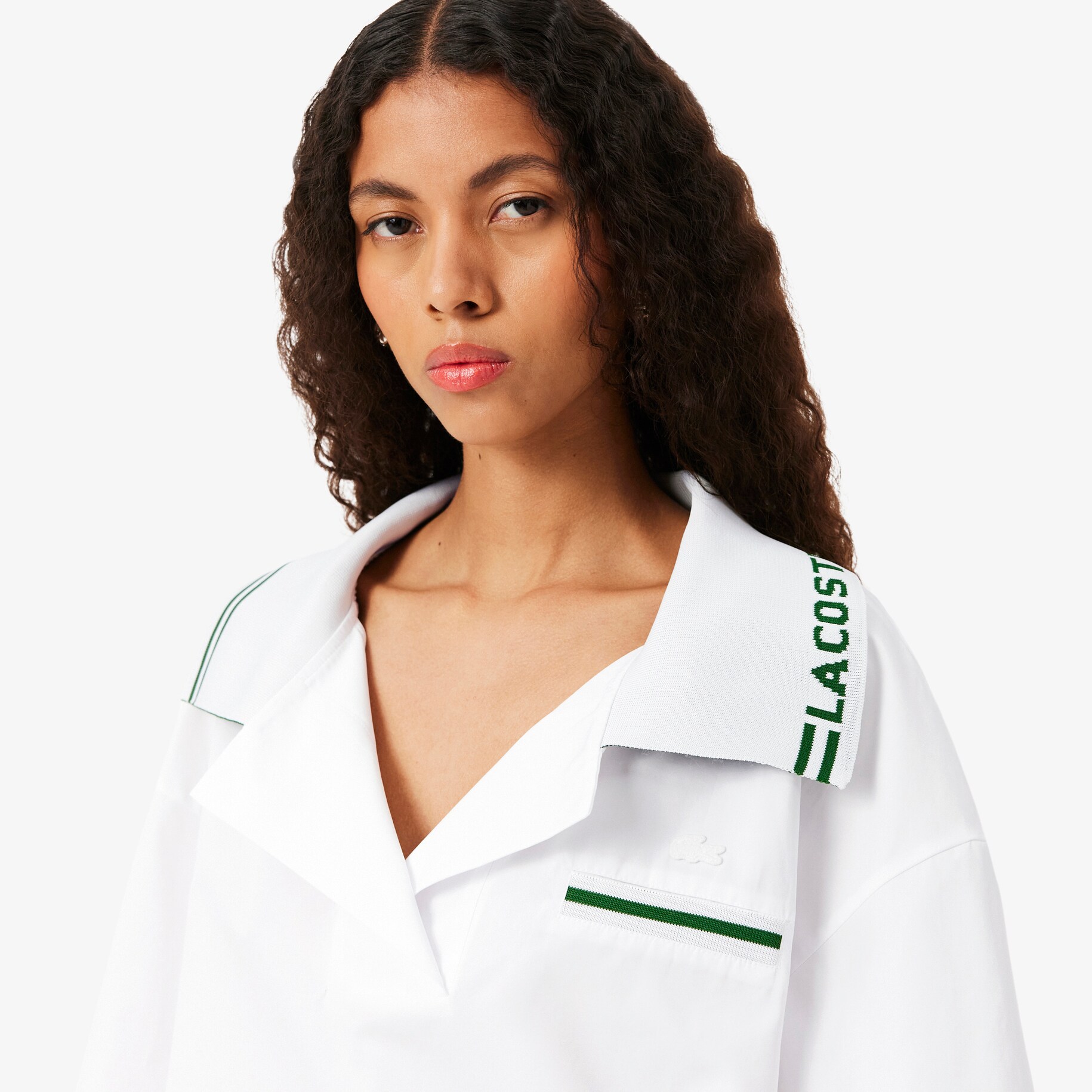 Kemeja Popover Kerah Logo Oversize Runway image number 1