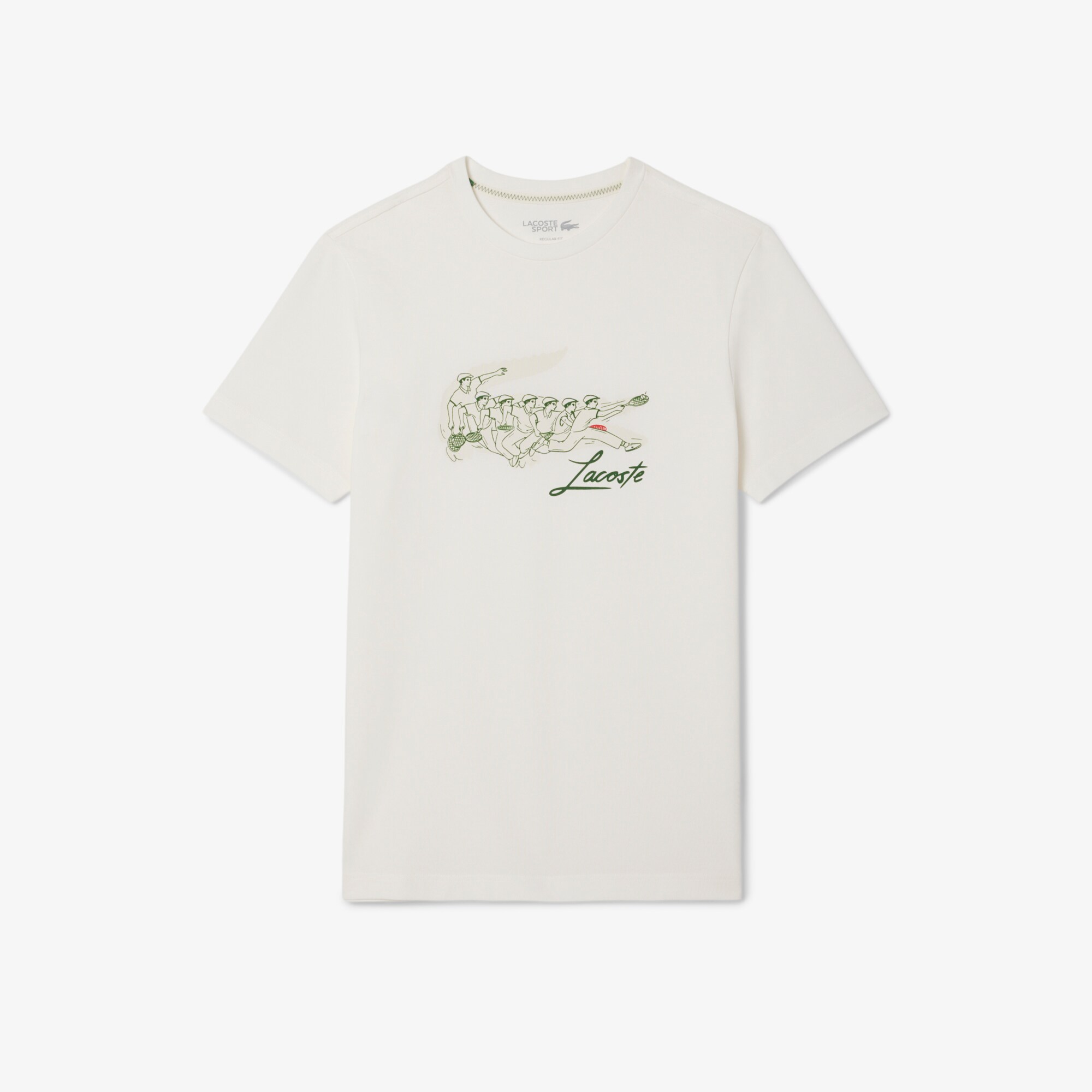 Kaos Tenis Ren&eacute; Lacoste Motif Heritage image number 3