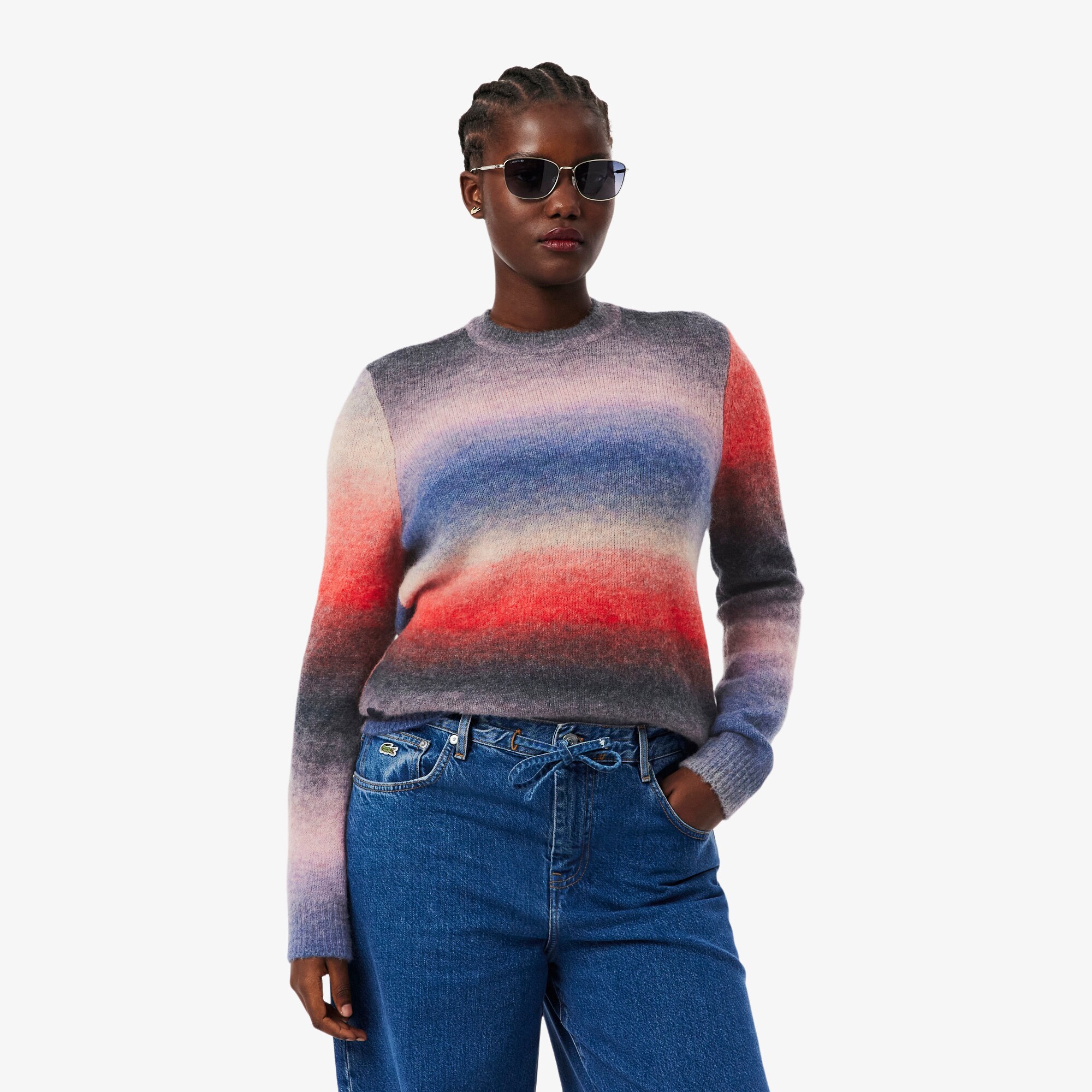 Crew Neck Ombr&eacute; Sweater image number 6