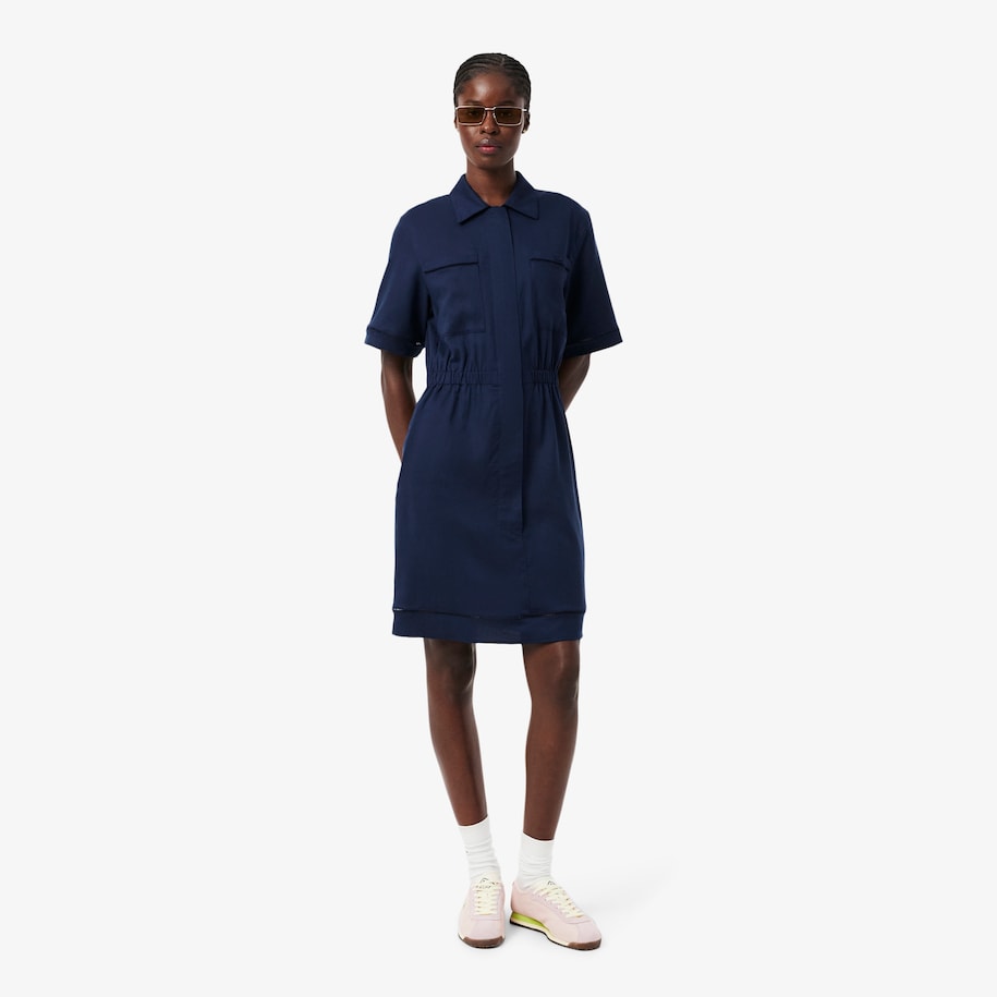 Dress Kemeja Fluid Linen Blend image number 0