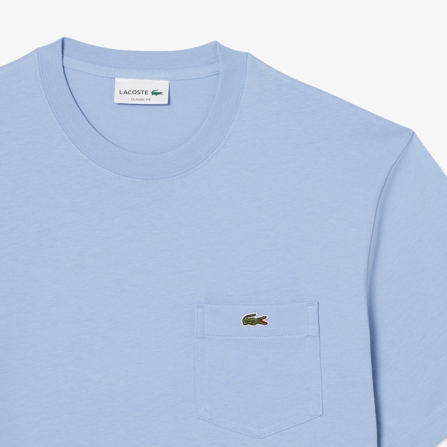 Cotton T-Shirt With Breast Pocket image number 4