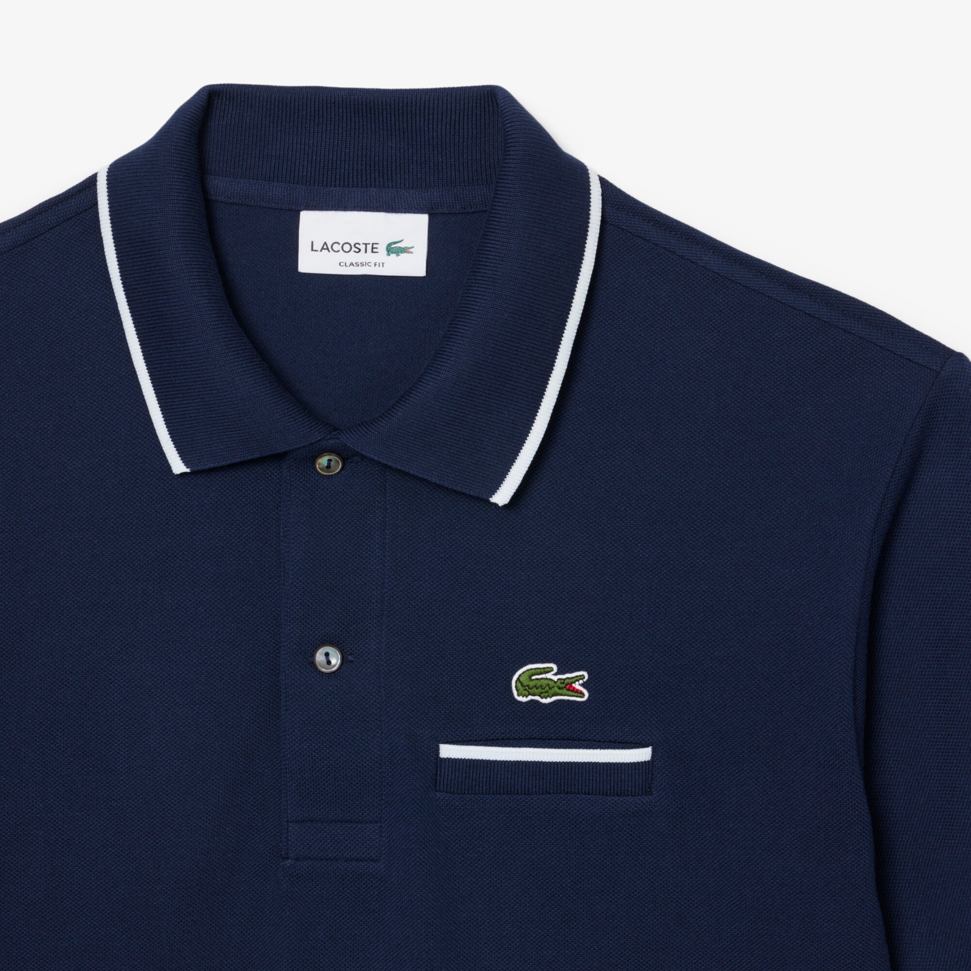 Classic Fit Pocket Accent L.12.12 Polo Shirt image number 4