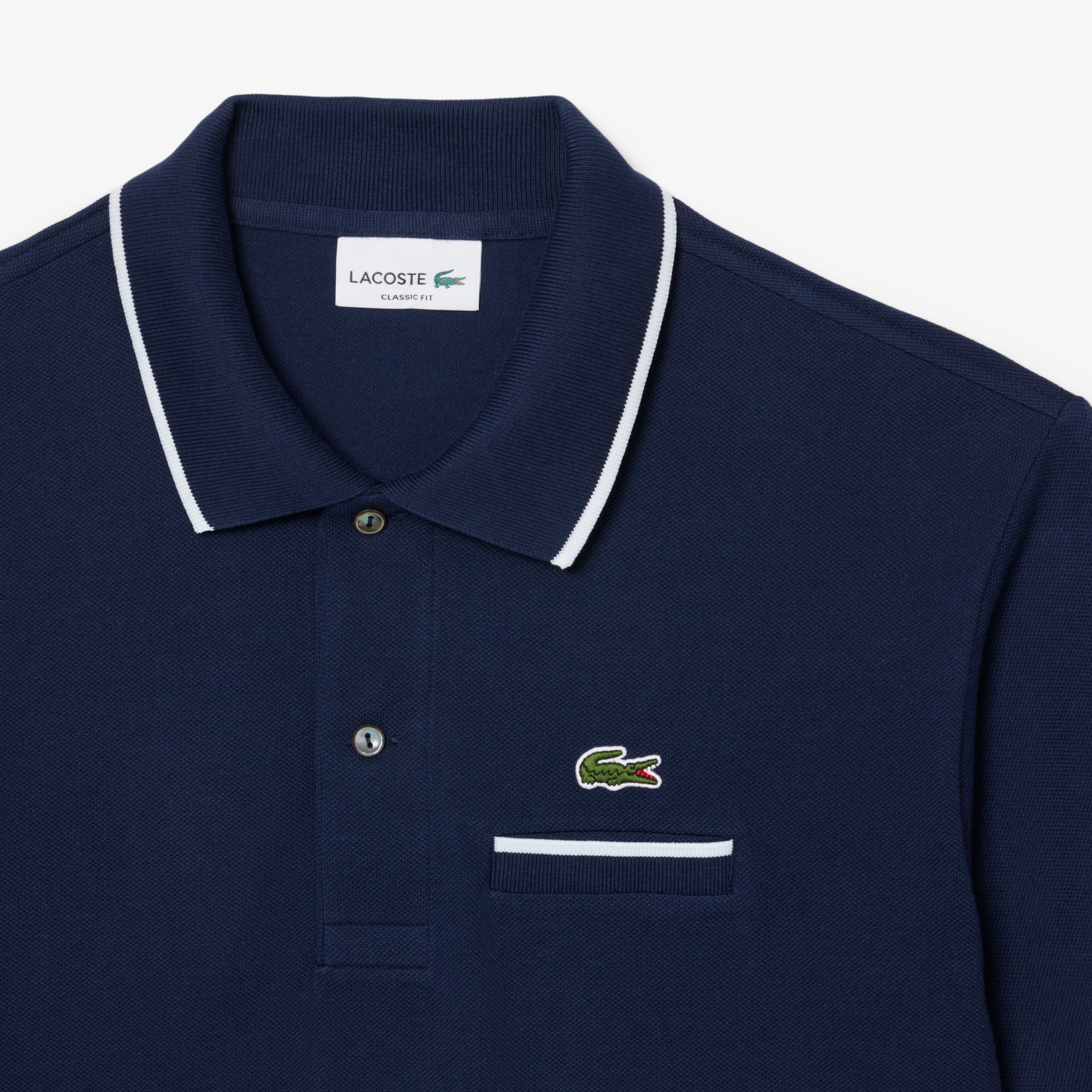 Classic Fit Pocket Accent L.12.12 Polo Shirt image number 4
