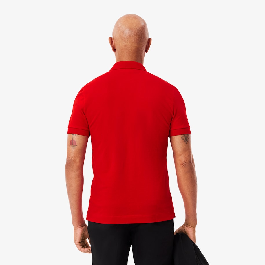 Men's Lacoste Paris Polo Shirt Regular Fit Stretch Cotton Piqu&eacute; image number 2
