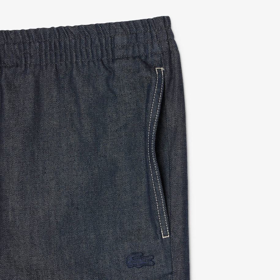 Relaxed Fit Elasticated Waist Denim Pants image number 4