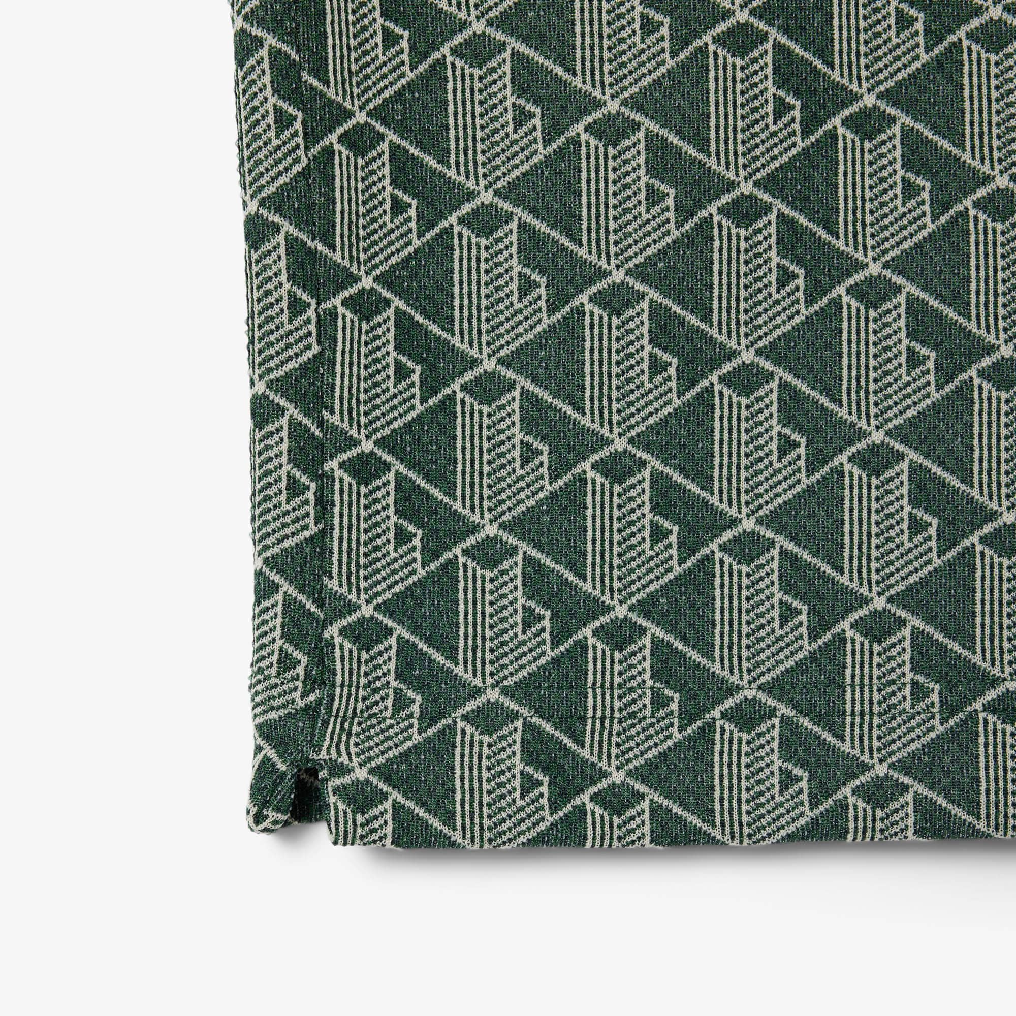 Classic Fit Monogram Jacquard Polo Shirt image number 5