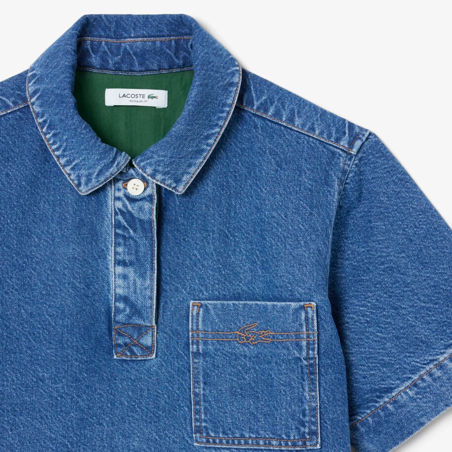 Dress Denim Katun Oversized image number 4