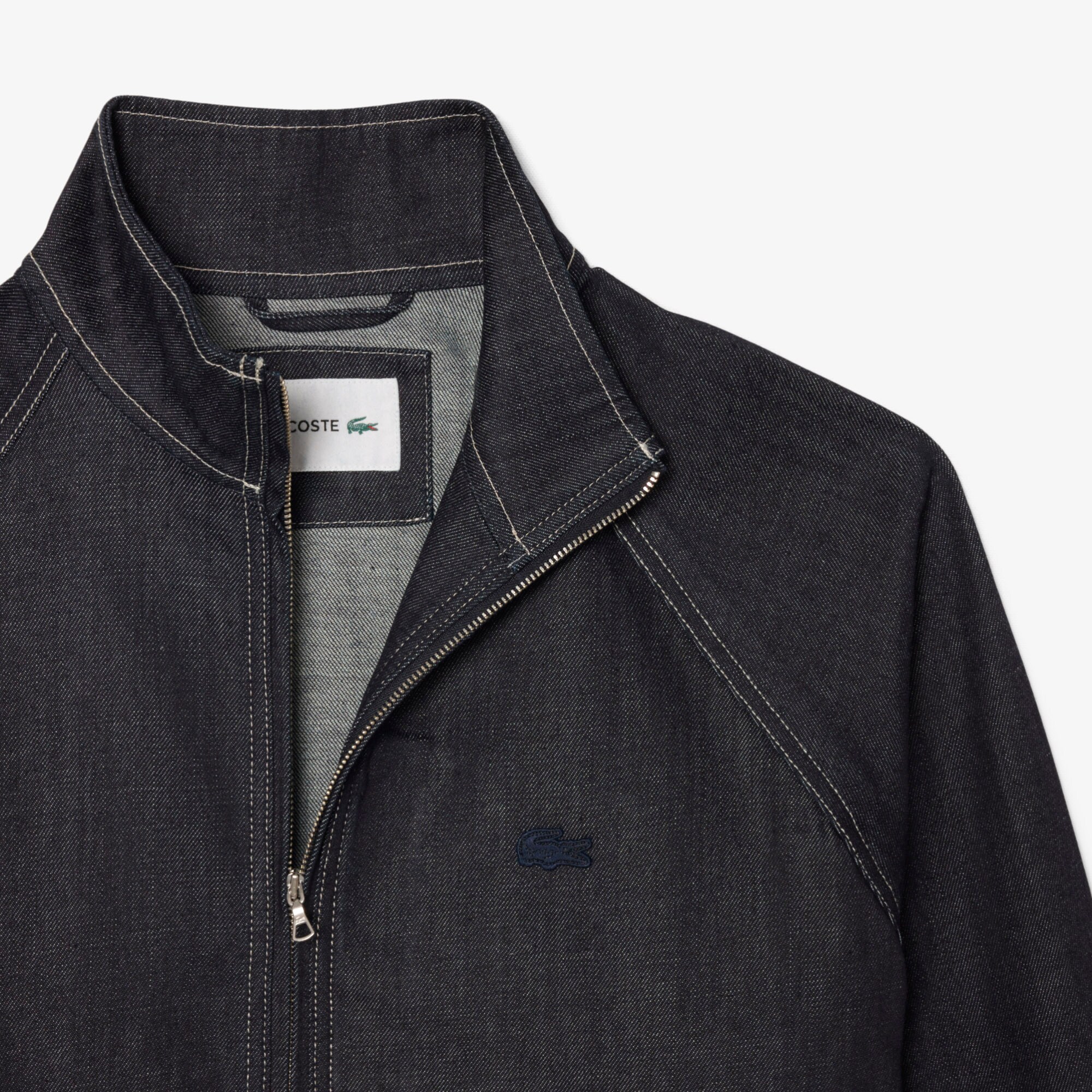 Jaket Denim Zipped Oversized image number 4