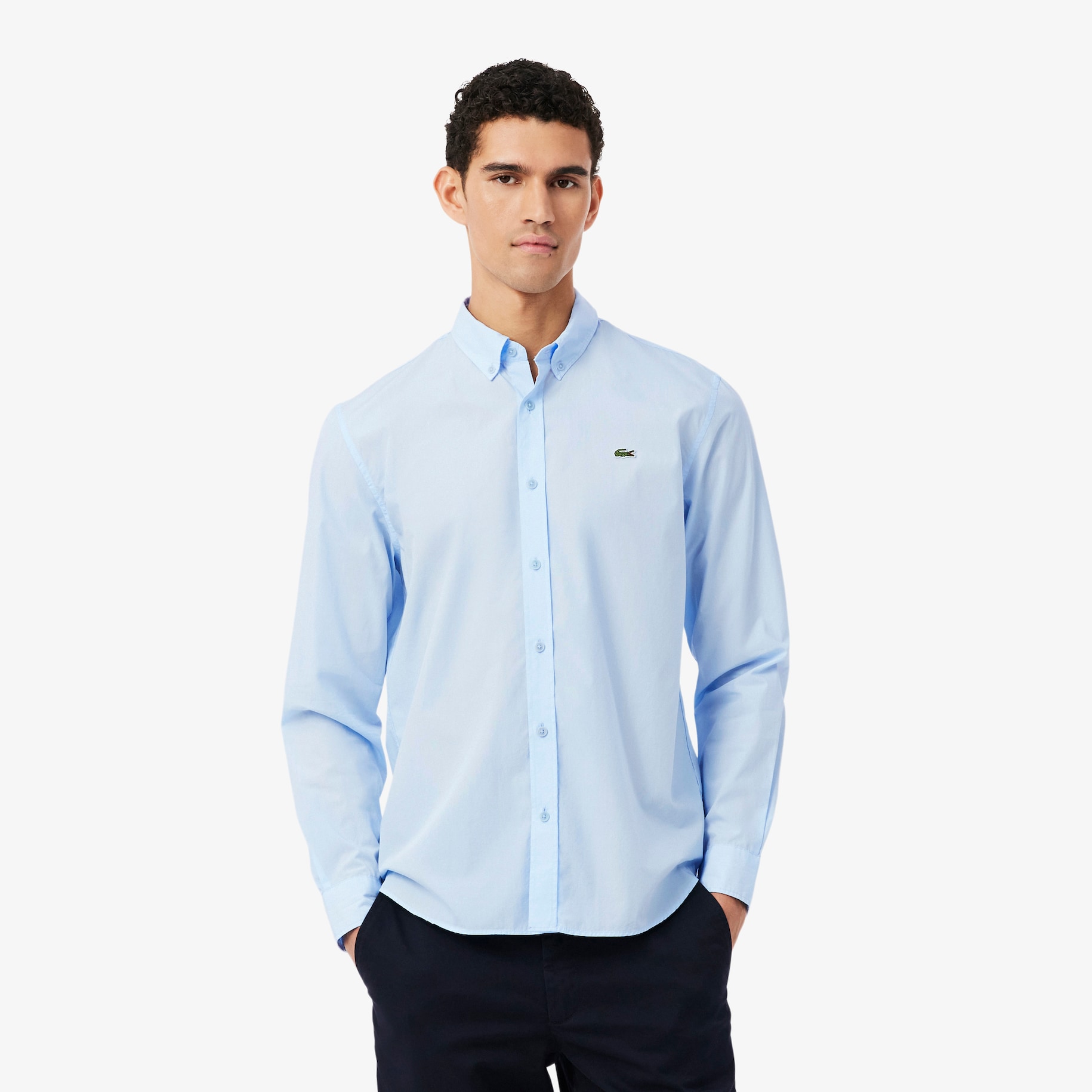 Kemeja Poplin Pria Regular Fit Stretch image number 0
