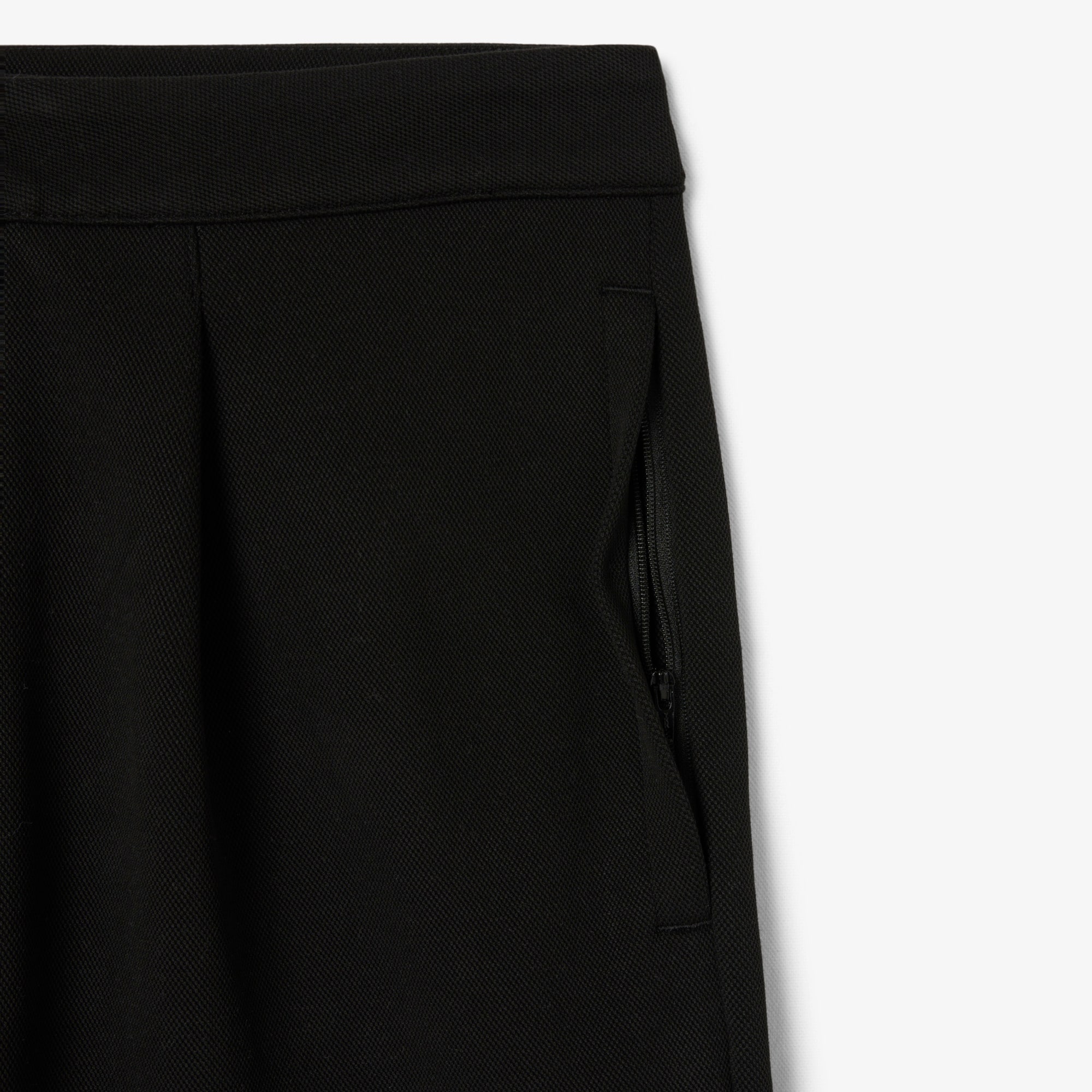 Loose Fit Piqu&eacute; Pleated Pants image number 4