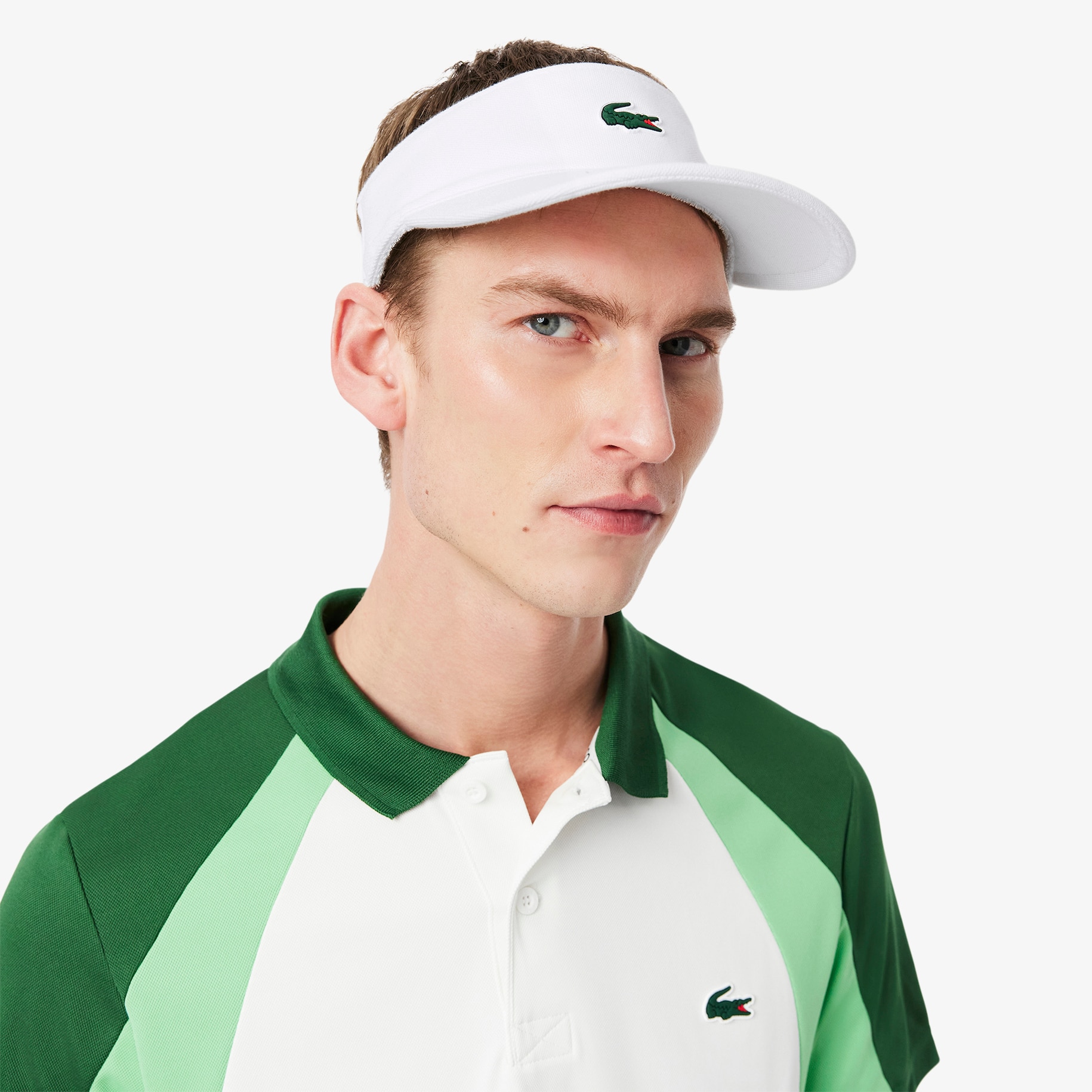 Unisex Lacoste SPORT Piqu&eacute; And Fleece Tennis Visor image number 4