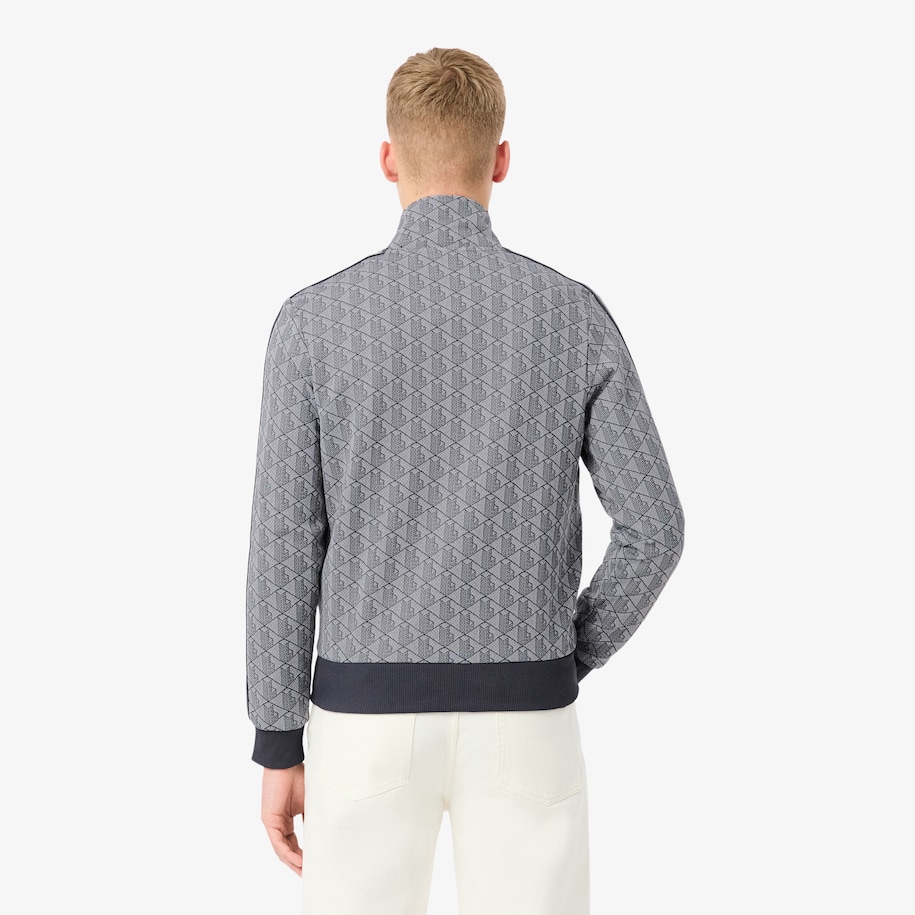 Paris Jacquard Monogram Zipped Sweatshirt image number 2