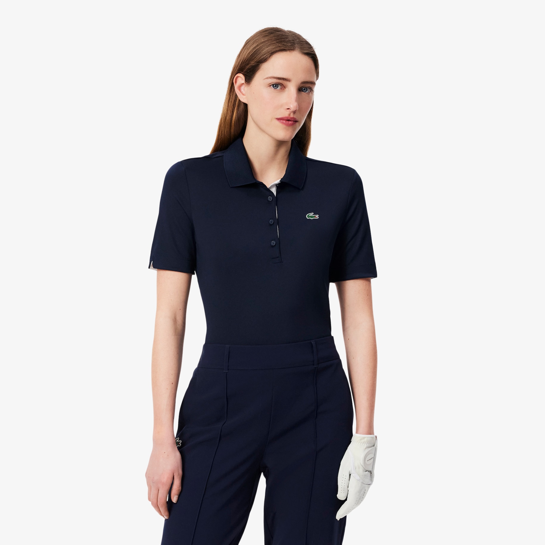 Slim Fit UV Protect Stretch Golf Polo Shirt image number 0