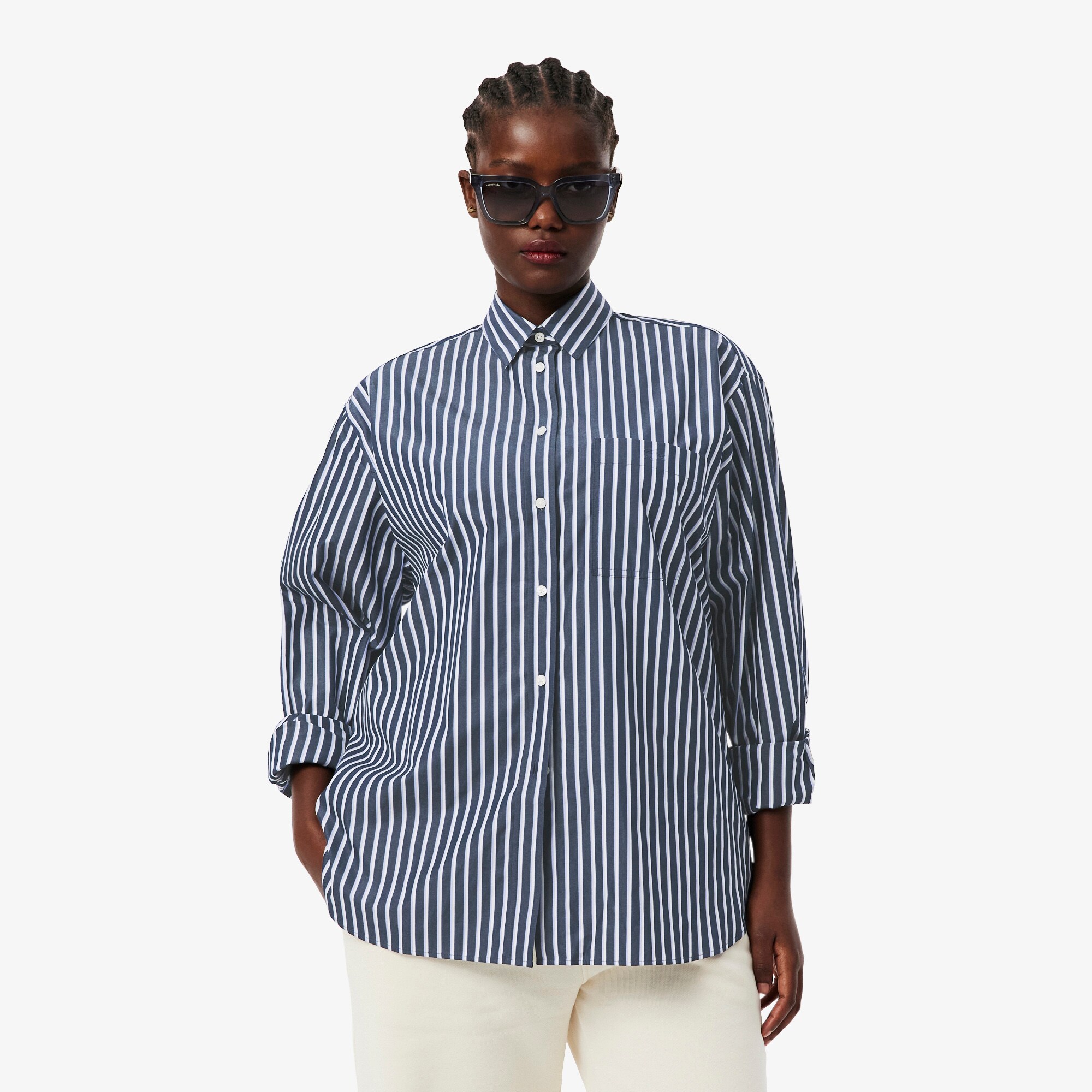 Oversized Cotton Poplin Shirt image number 7
