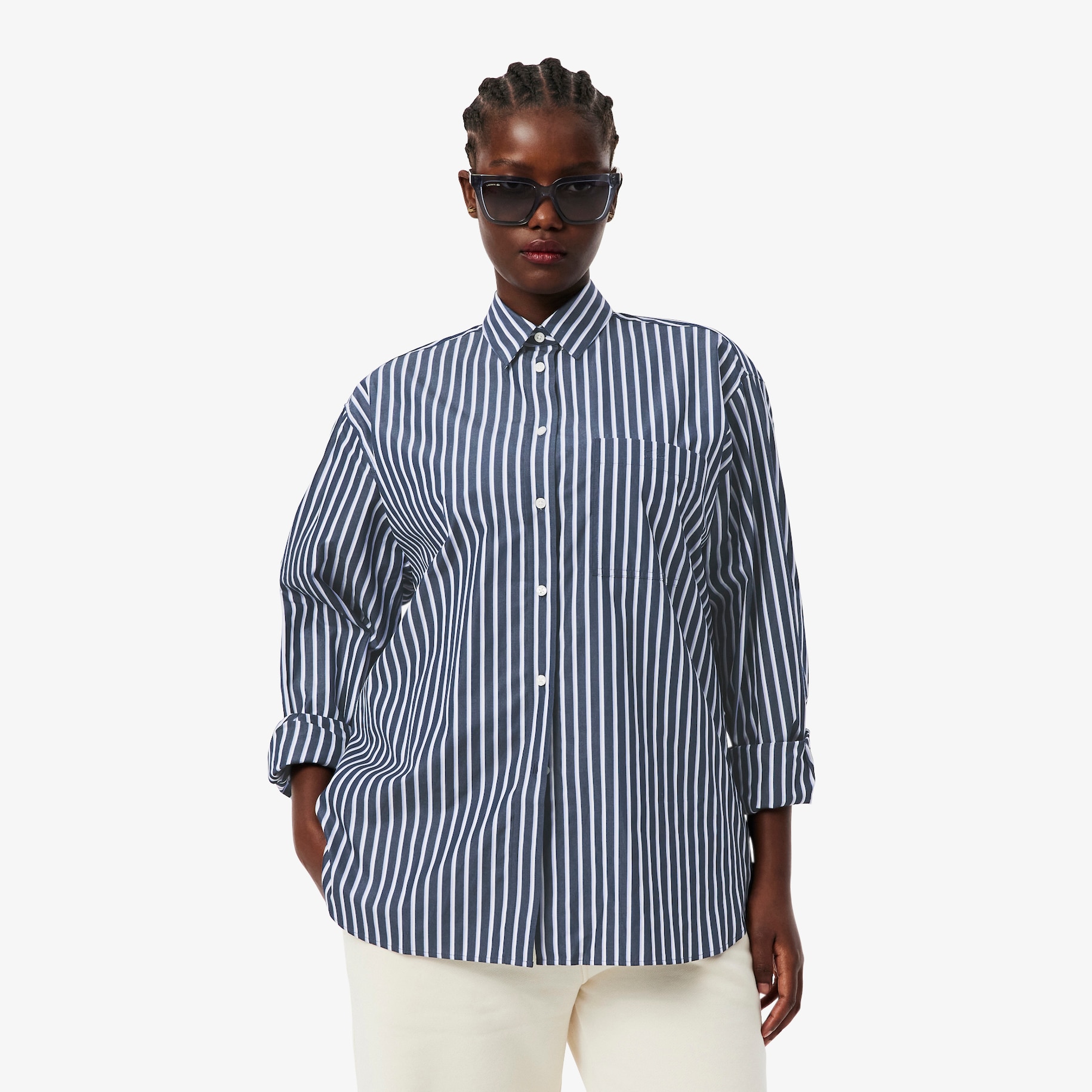 Oversized Cotton Poplin Shirt image number 7