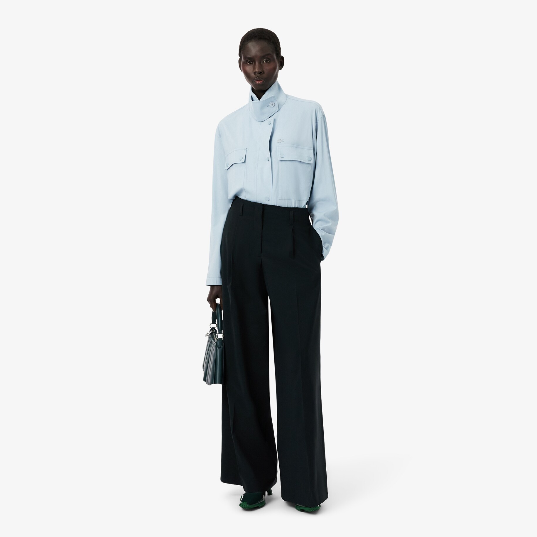 Celana Wide Fit Wol Campuran Runway image number 0