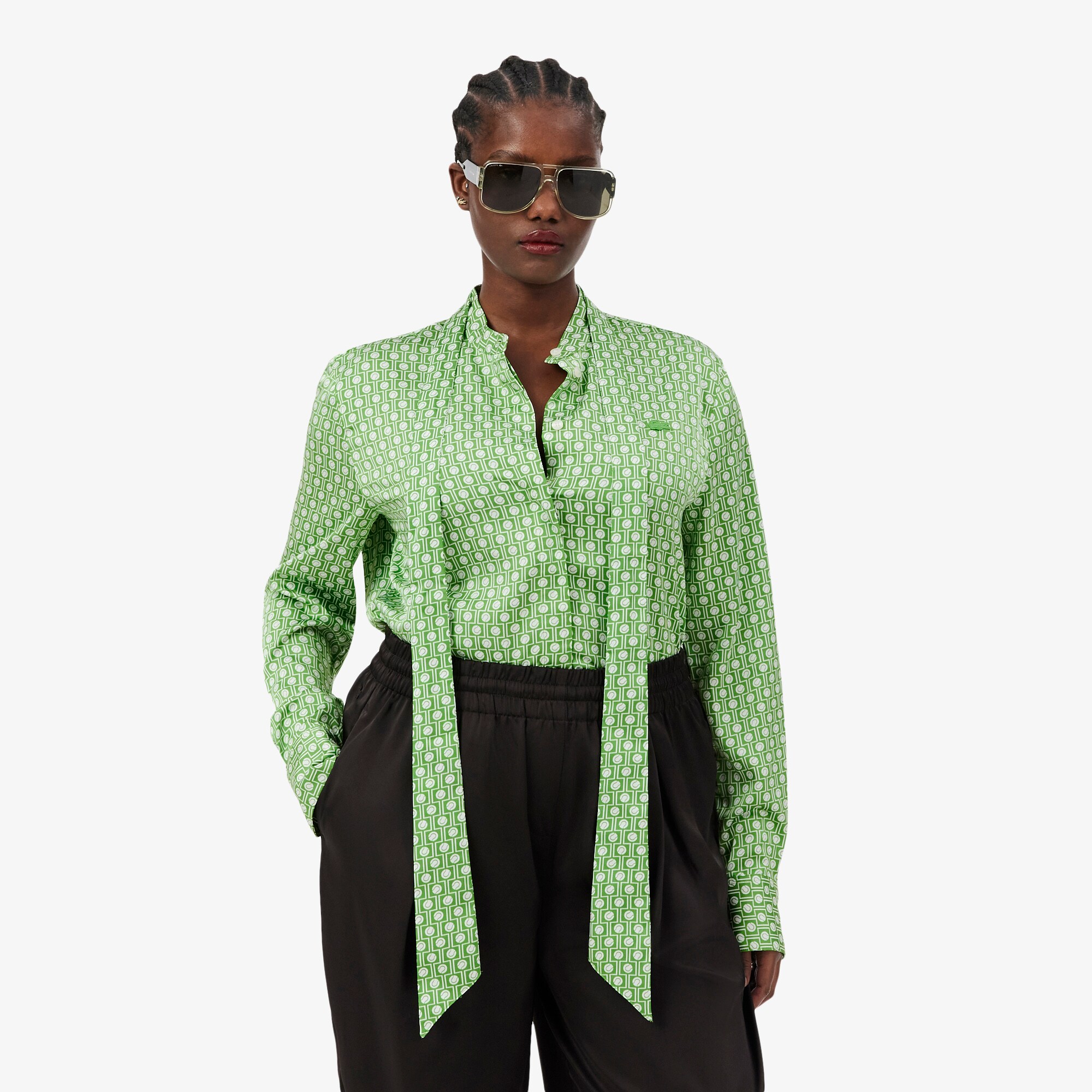Kemeja Regular Fit Removable Tie Collar image number 8