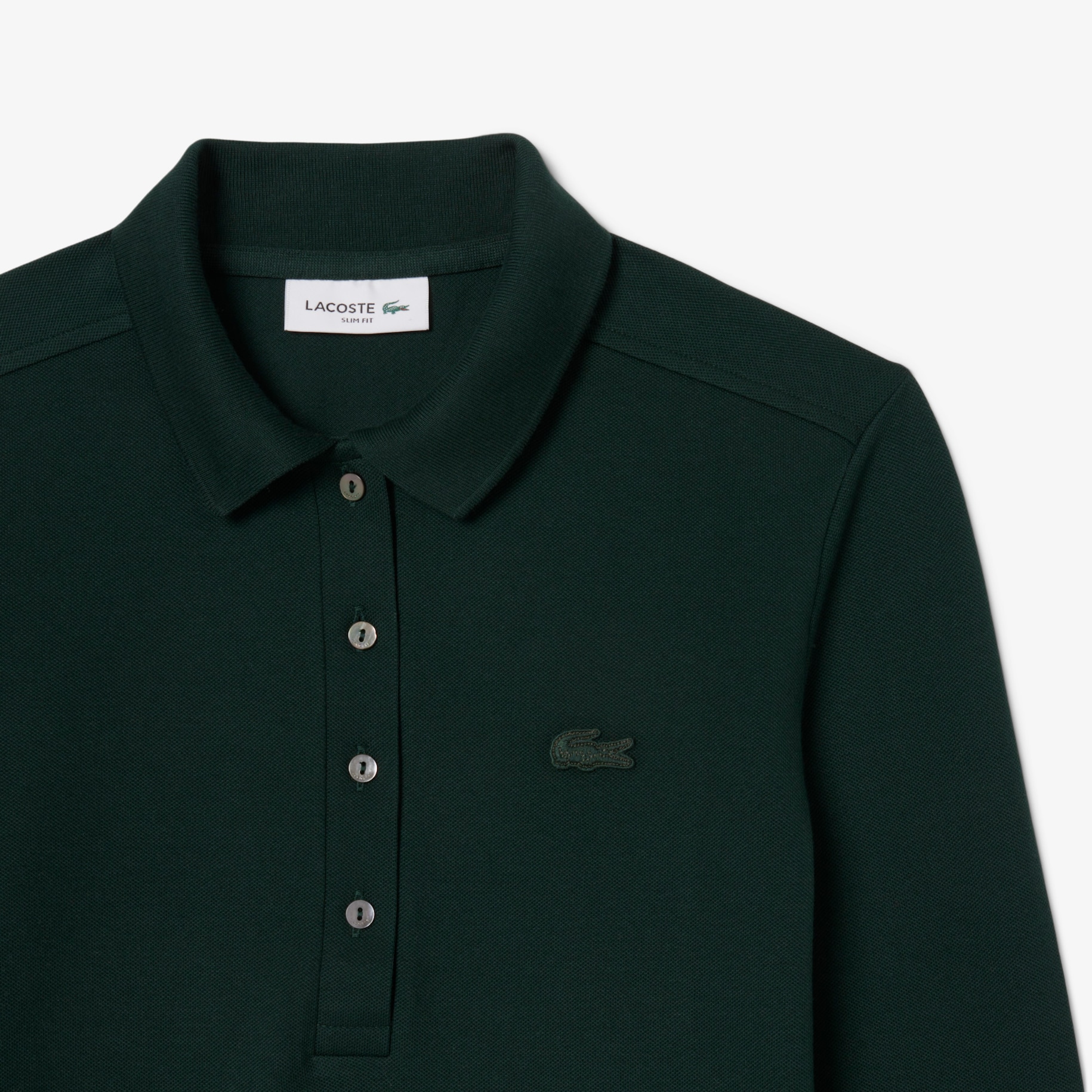Slim Fit L.12.D Stretch Mini Piqué Polo Shirt image number 4