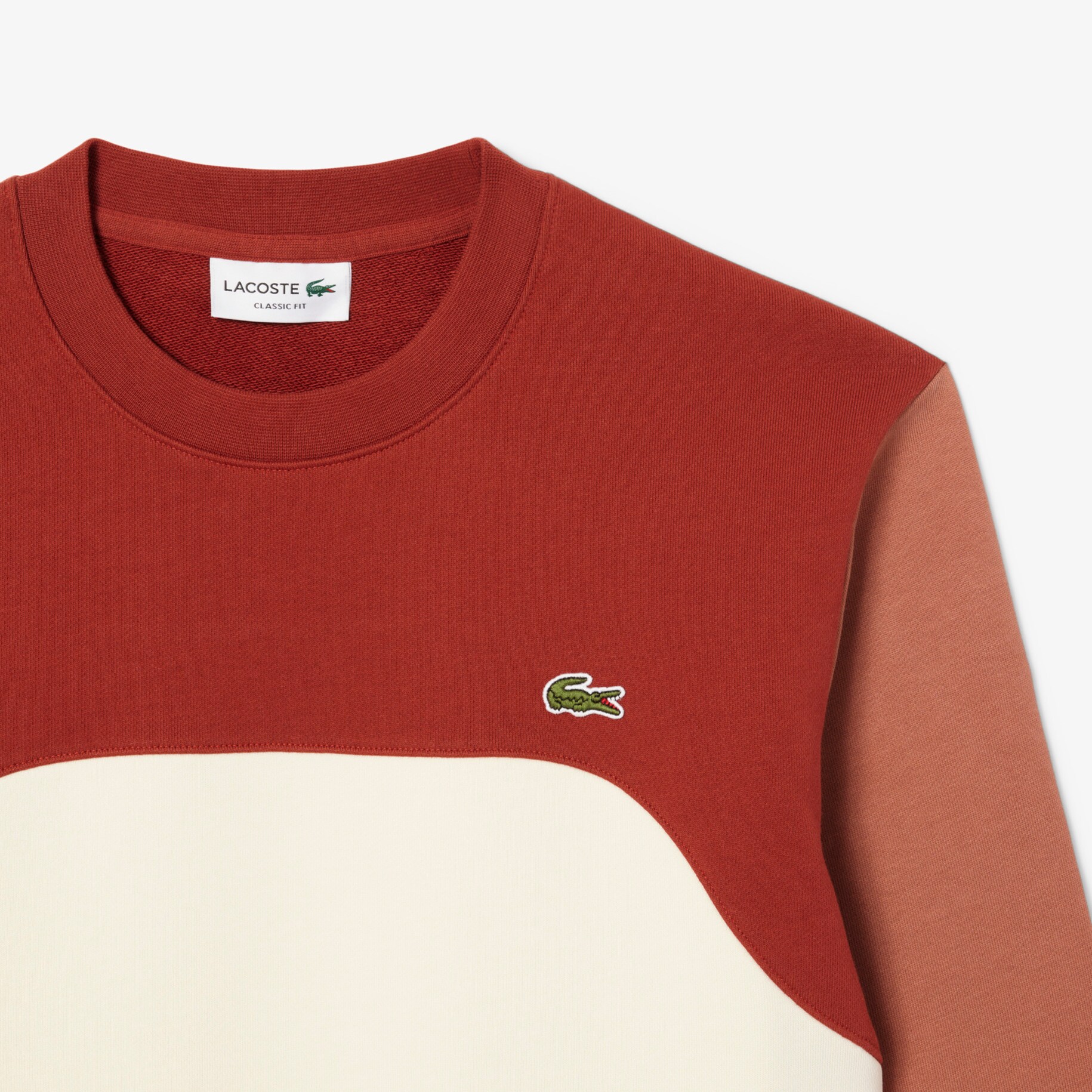 Sweatshirt Katun Fleece Blok-Warna image number 4