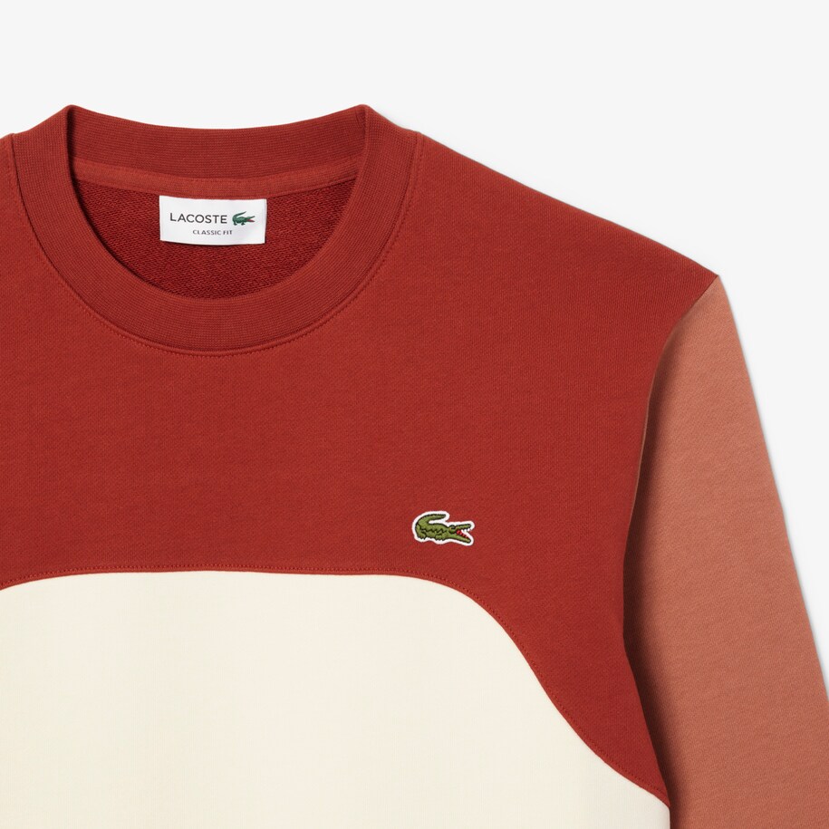 Sweatshirt Katun Fleece Blok-Warna image number 4