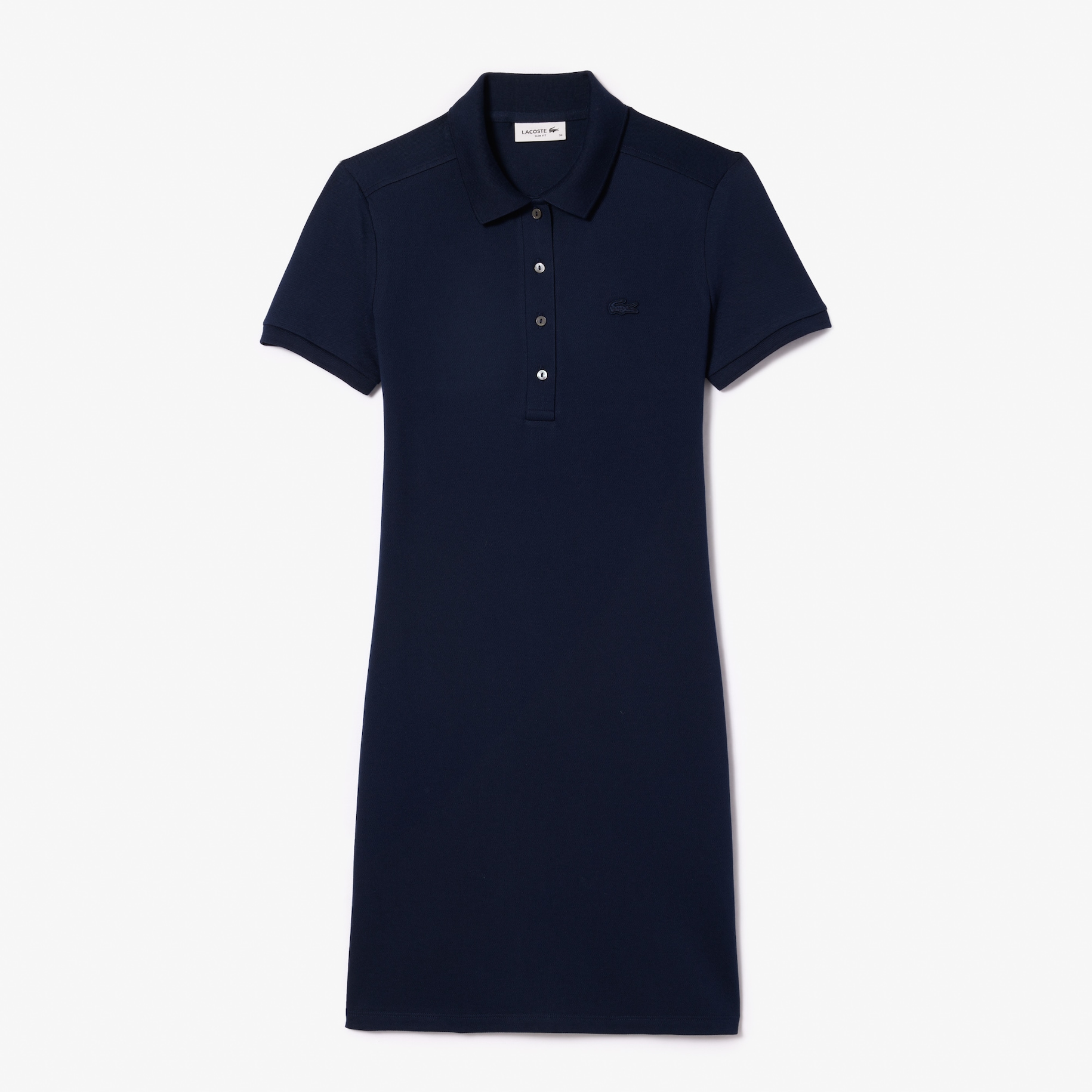 Slim Fit Stretch Mini Piqu&eacute; Polo Dress image number 4