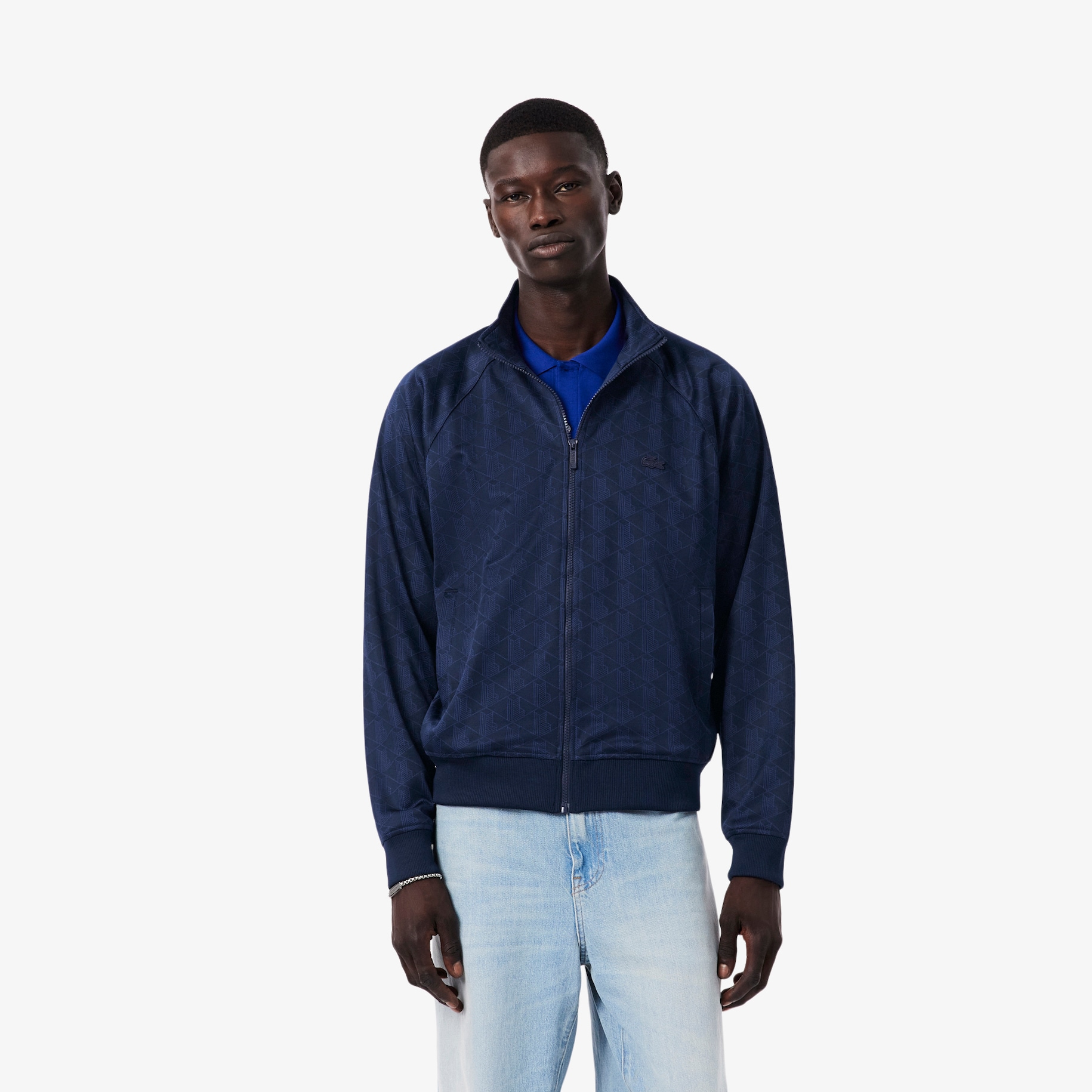 Jaket Monogram Jacquard Zipped image number 0