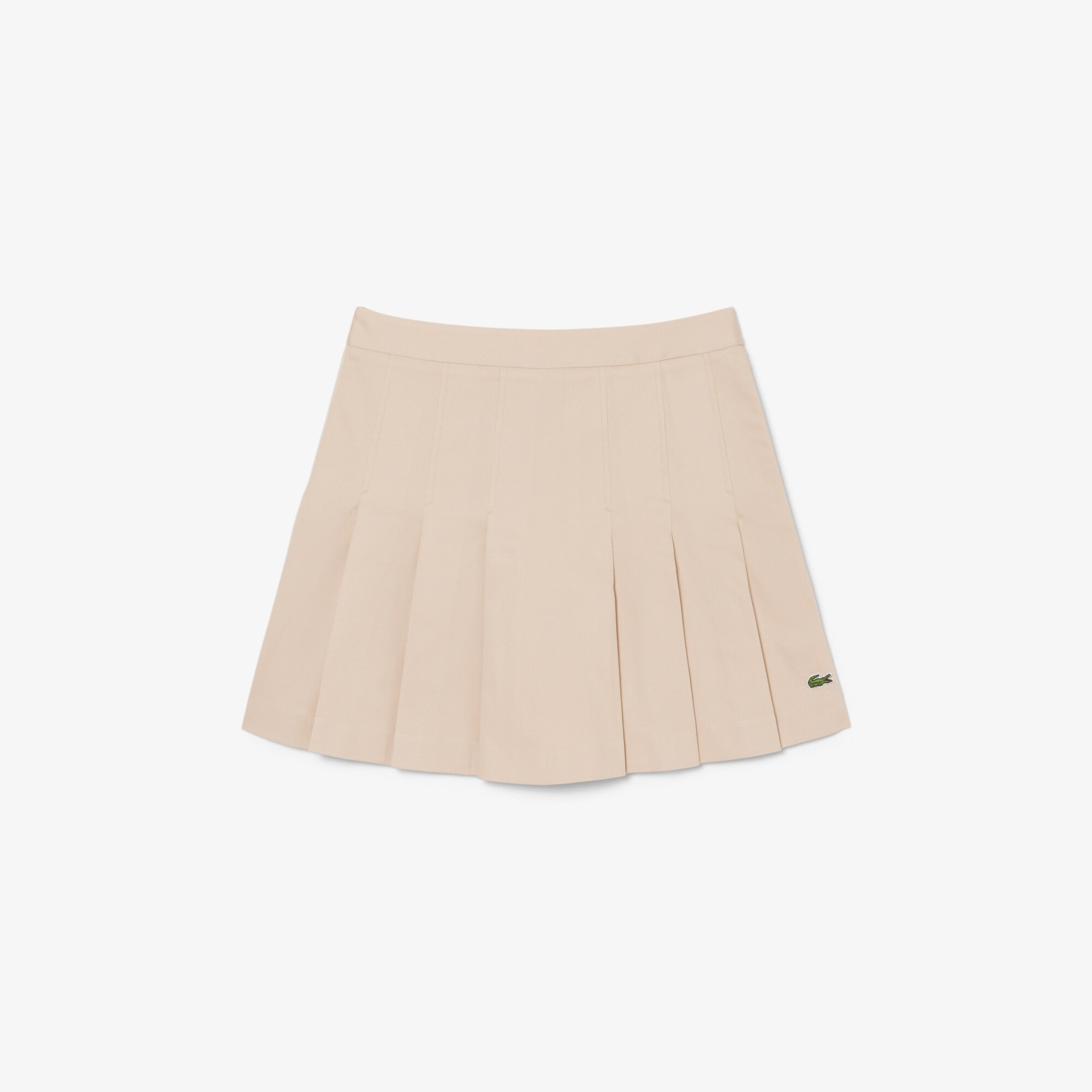 Short Stretch Cotton Pleated Skirt image number 3